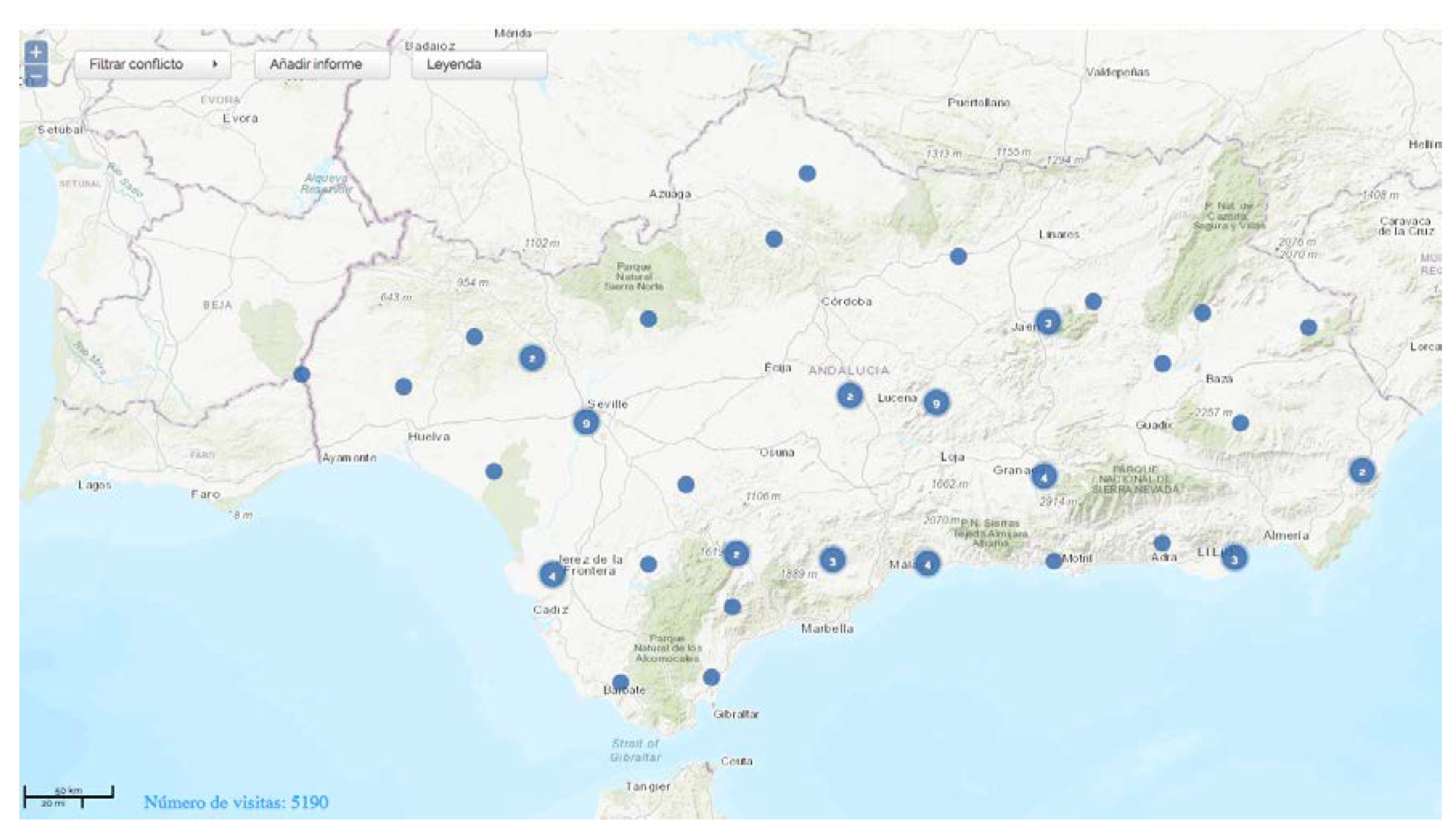 IJGI | Free Full-Text | Promoting Environmental Justice through Integrated  Mapping Approaches: The Map of Water Conflicts in Andalusia (Spain) | HTML