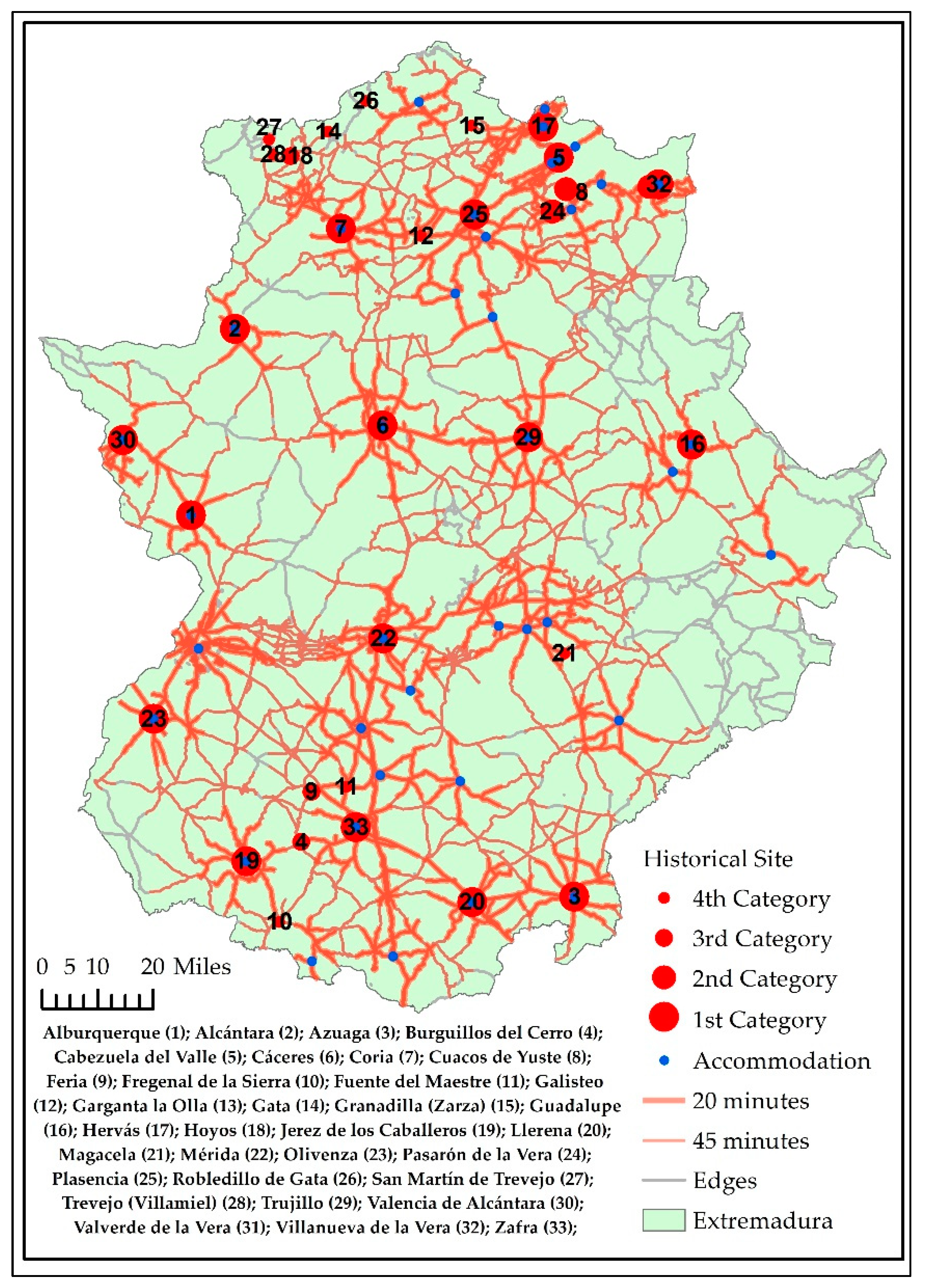 Ijgi Free Full Text The Cultural Heritage And The Shaping Of Tourist Itineraries In Rural Areas The Case Of Historical Ensembles Of Extremadura Spain Html