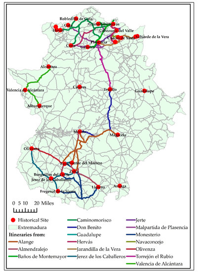 IJGI | Free Full-Text | The Cultural Heritage and the Shaping of Tourist  Itineraries in Rural Areas: The Case of Historical Ensembles of  Extremadura, Spain | HTML
