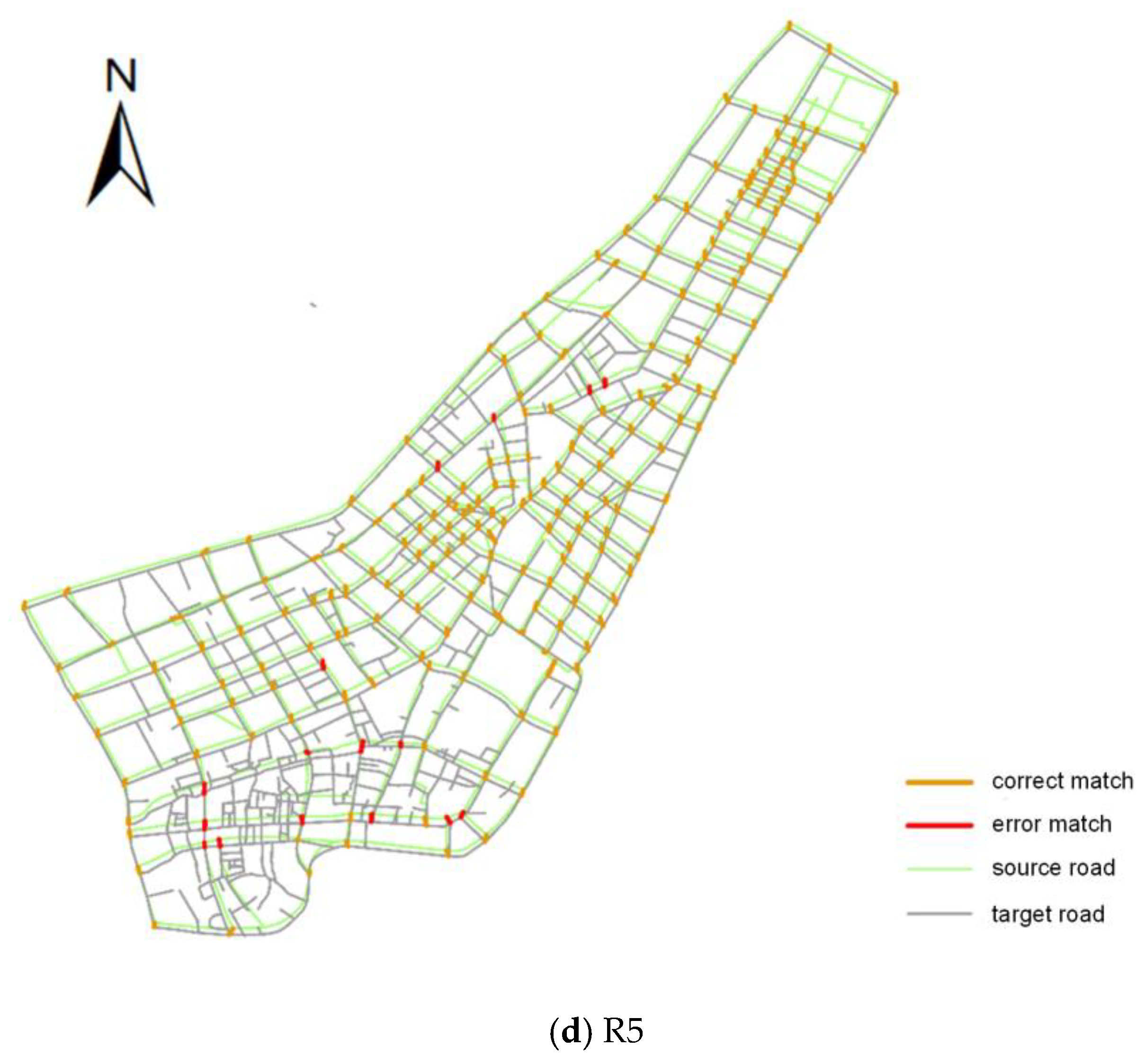 Ijgi Free Full Text A Hierarchical Matching Method For Vectorial Road Networks Using Delaunay Triangulation Html