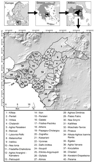 IJGI | Free Full-Text | Urban Quality of Life: Spatial Modeling and  Indexing in Athens Metropolitan Area, Greece | HTML