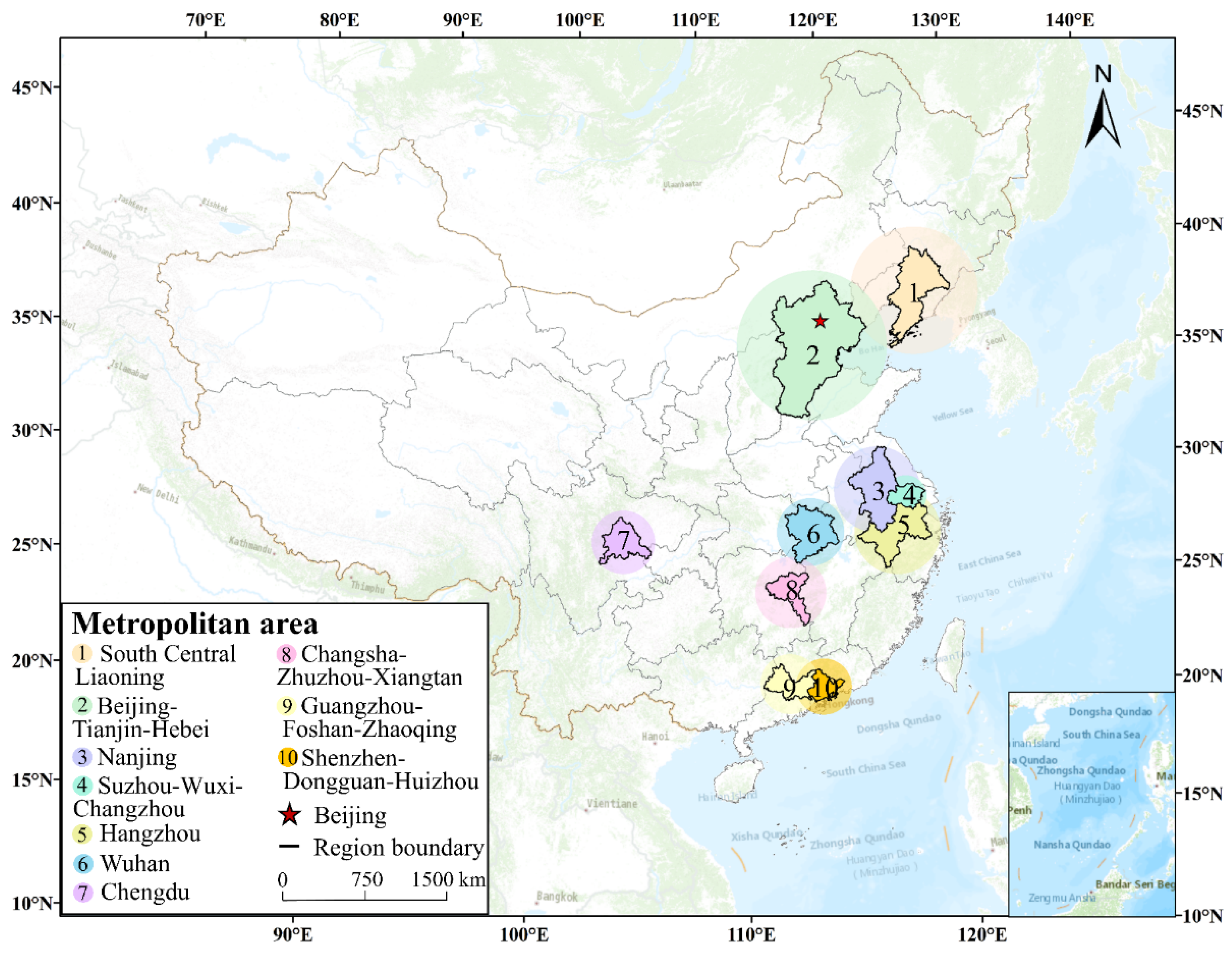 Ijgi Free Full Text Structural Differences Of Pm2 5 Spatial Correlation Networks In Ten Metropolitan Areas Of China Html