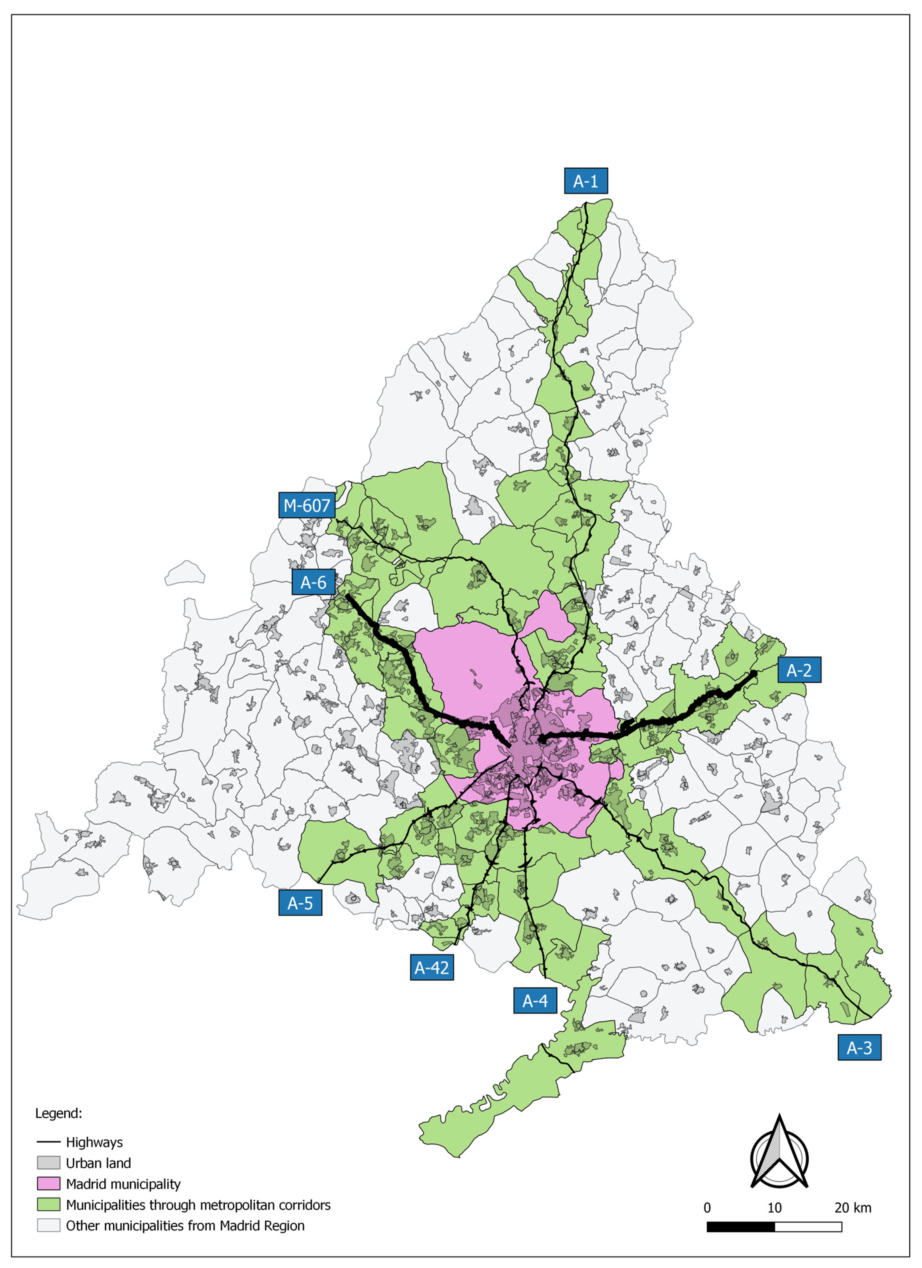 IJGI | Free Full-Text | Explanatory Factors of Daily Mobility Patterns in  Suburban Areas: Applications and Taxonomy of Two Metropolitan Corridors in  Madrid Region