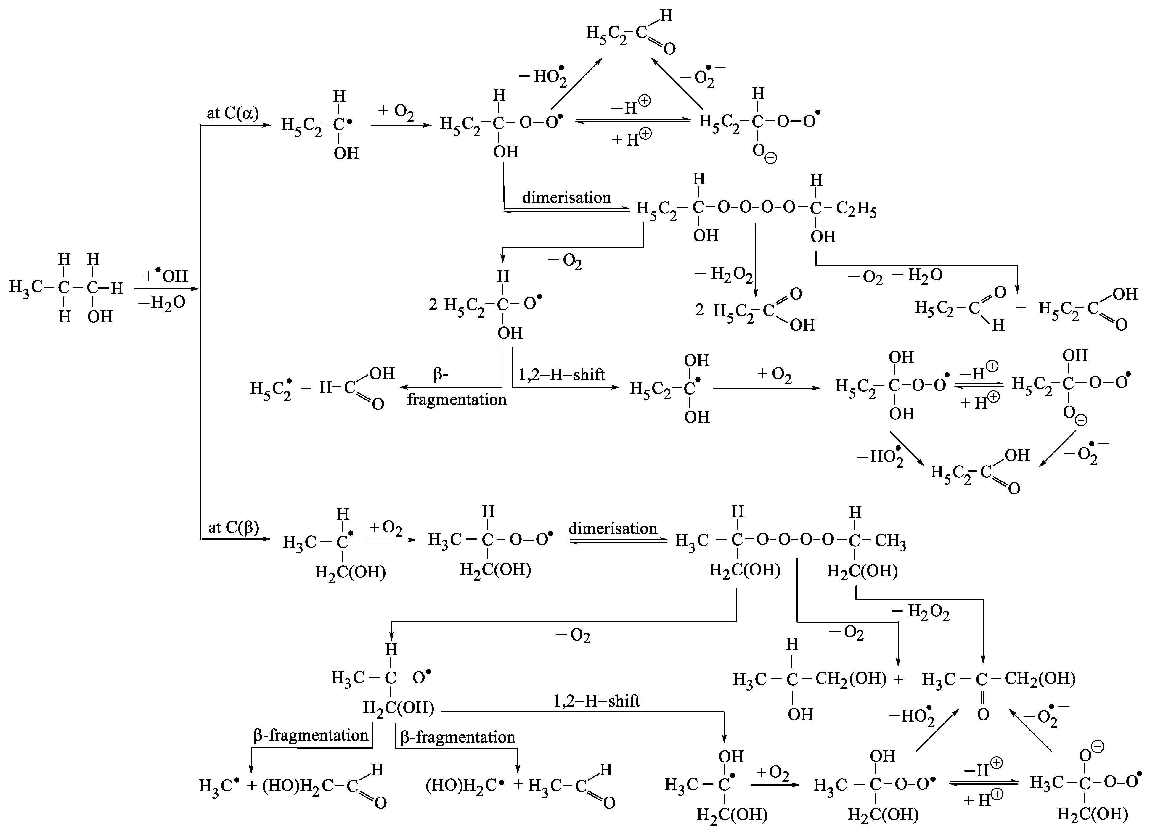 Ijms Free Full Text Reaction Of 1 Propanol With Ozone In Aqueous Media Html