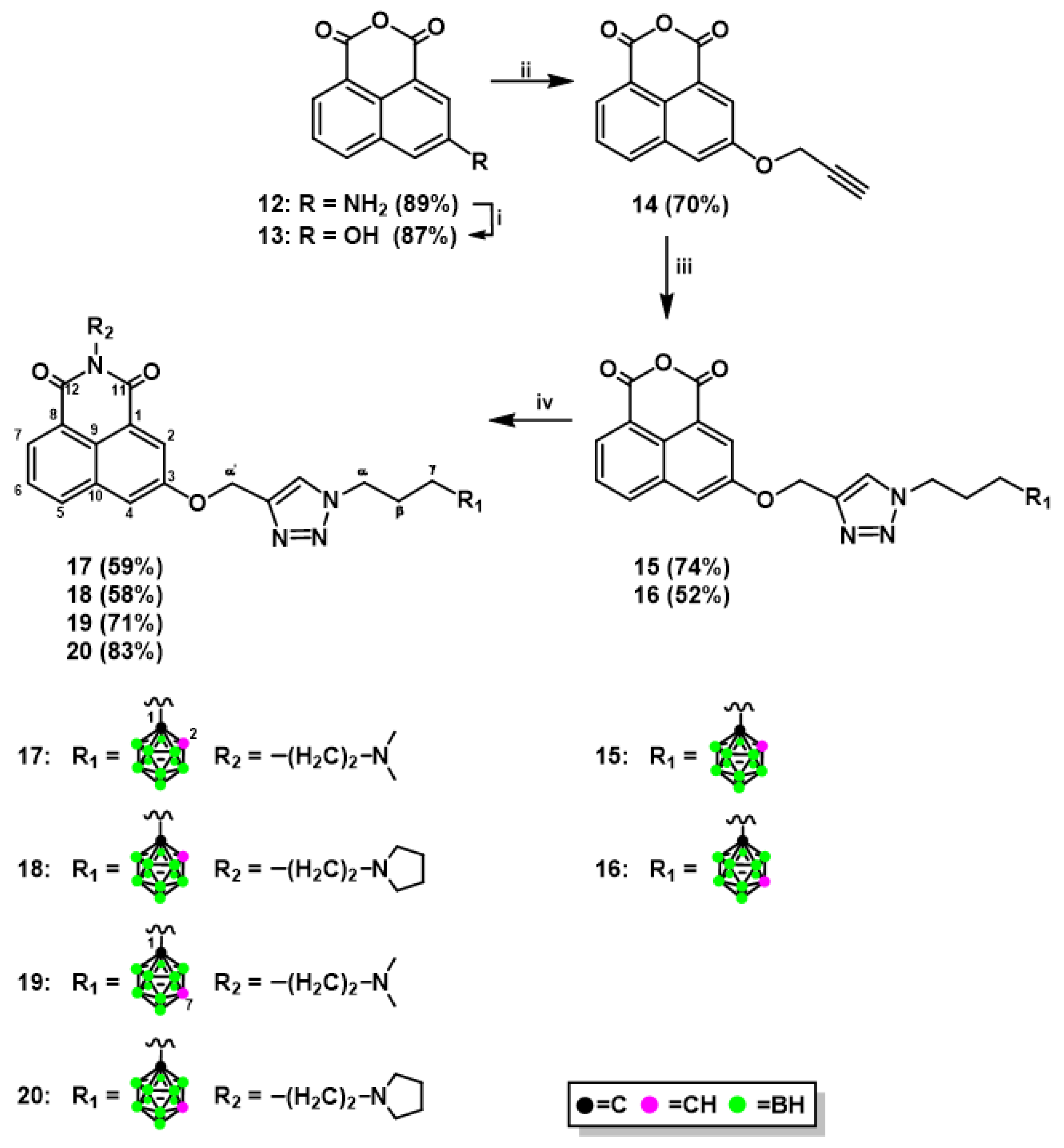 Ijms Free Full Text Design Synthesis And Evaluation Of Novel 3 Carboranyl 1 8 Naphthalimide Derivatives As Potential Anticancer Agents Html