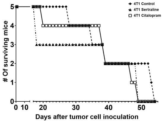 Complex Effects of Sertraline and Citalopram on In Vitro Murine Breast  Cancer Proliferation and on In Vivo Progression and Anxiety Level