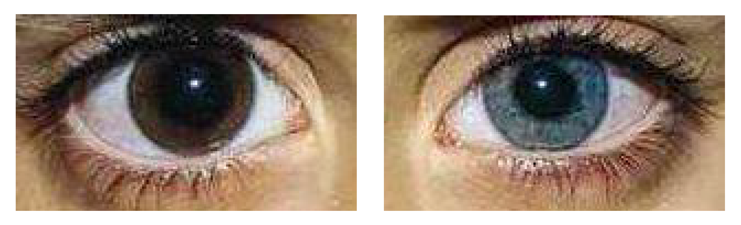 Subliminal eye color change results