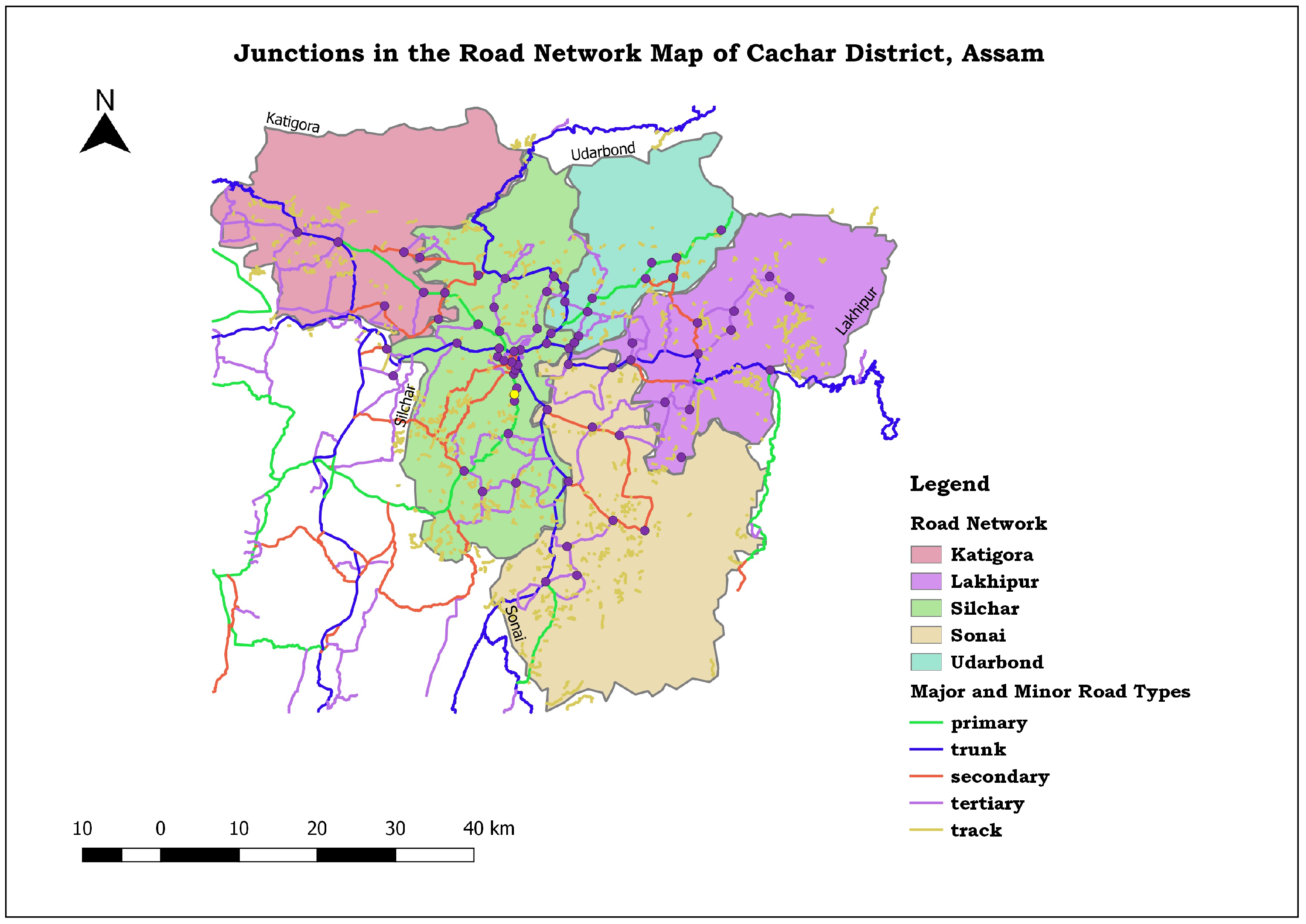 Infrastructures | Free Full-Text | A QGIS-Based Road Network Analysis for  Sustainable Road Network Infrastructure: An Application to the Cachar  District in Assam, India
