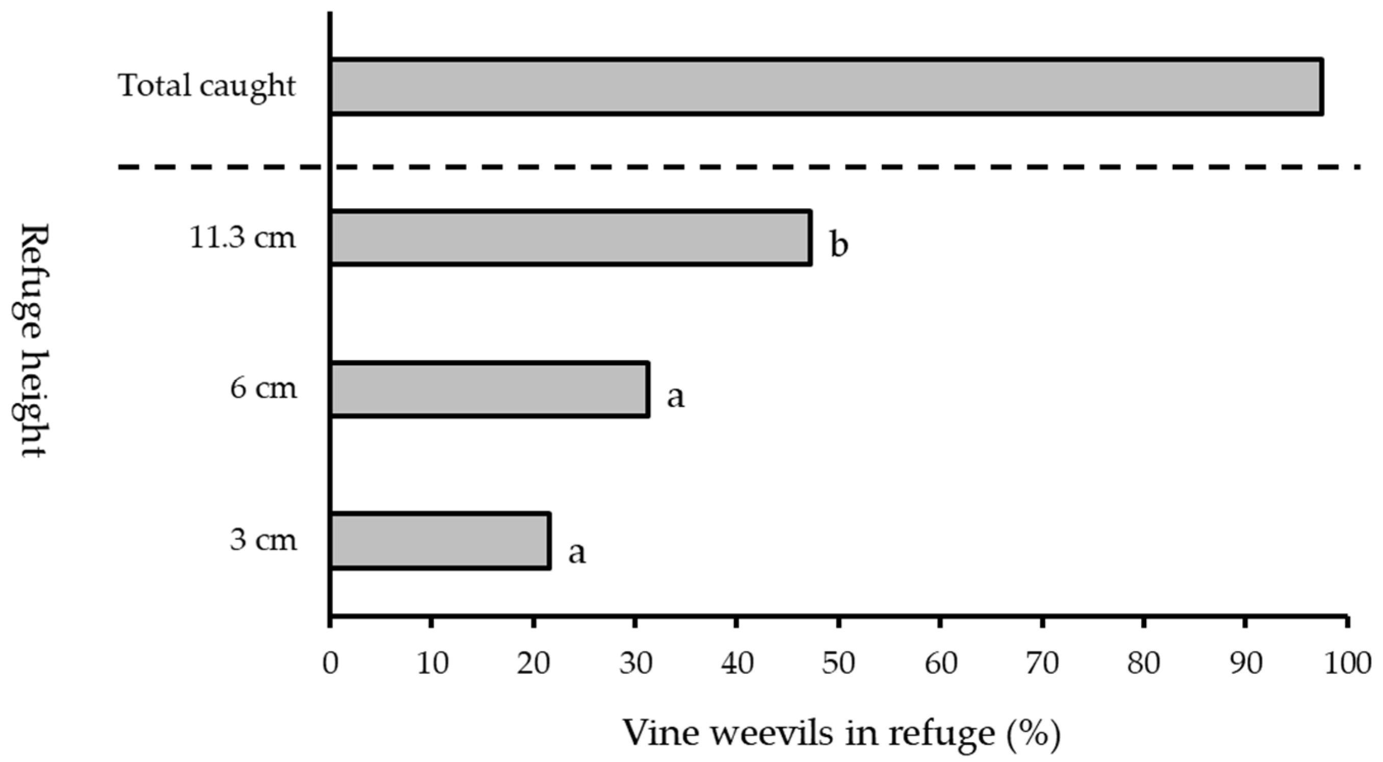 Vine weevil control in soft fruit crops