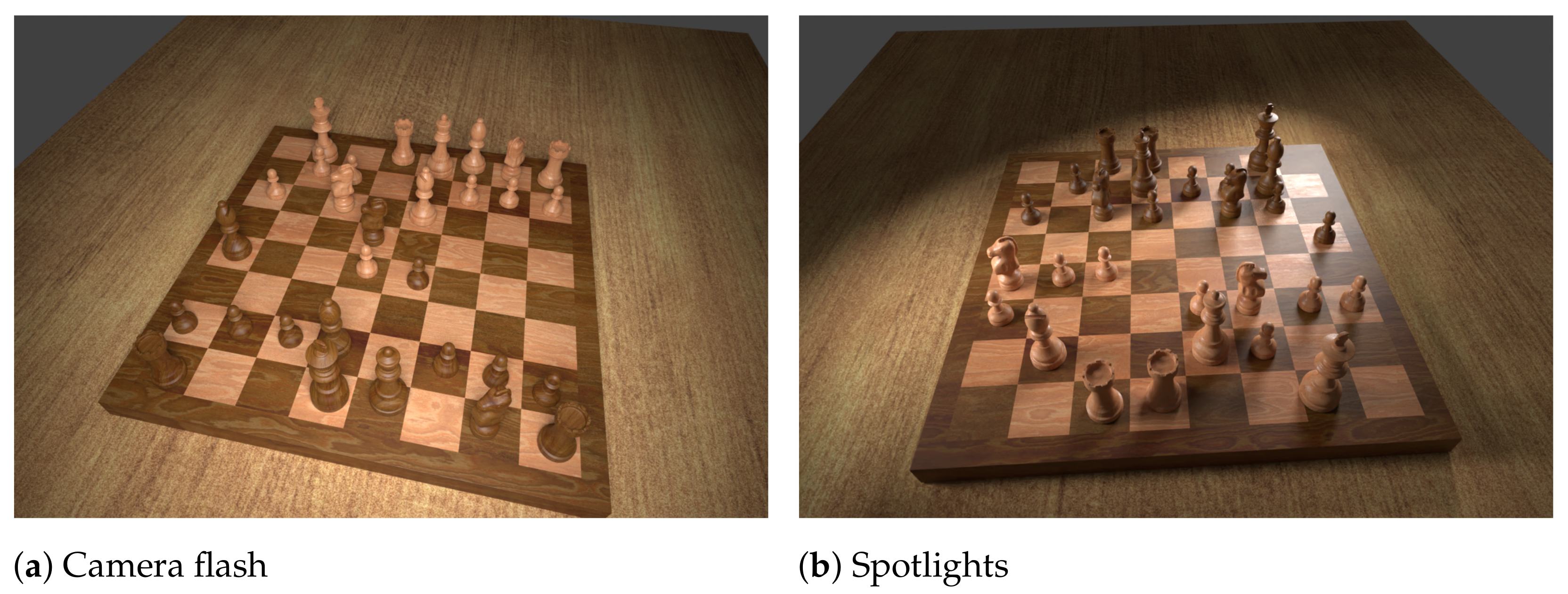Initial set-up of chess pieces. Fig. 5. Arrangement after task completed.