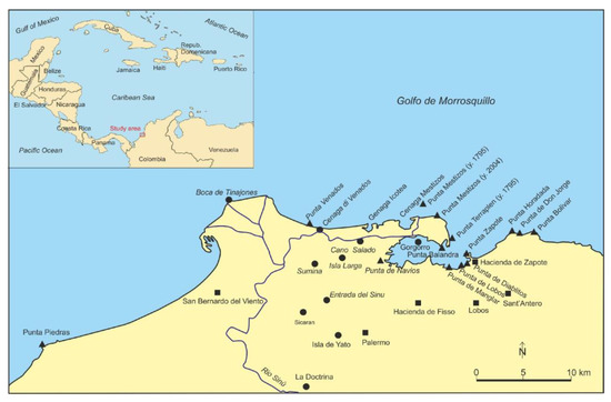 Jmse Free Full Text Cispata Bay And Mestizos Evolution As Reconstructed From Old Documents And Maps 16th th Century Html