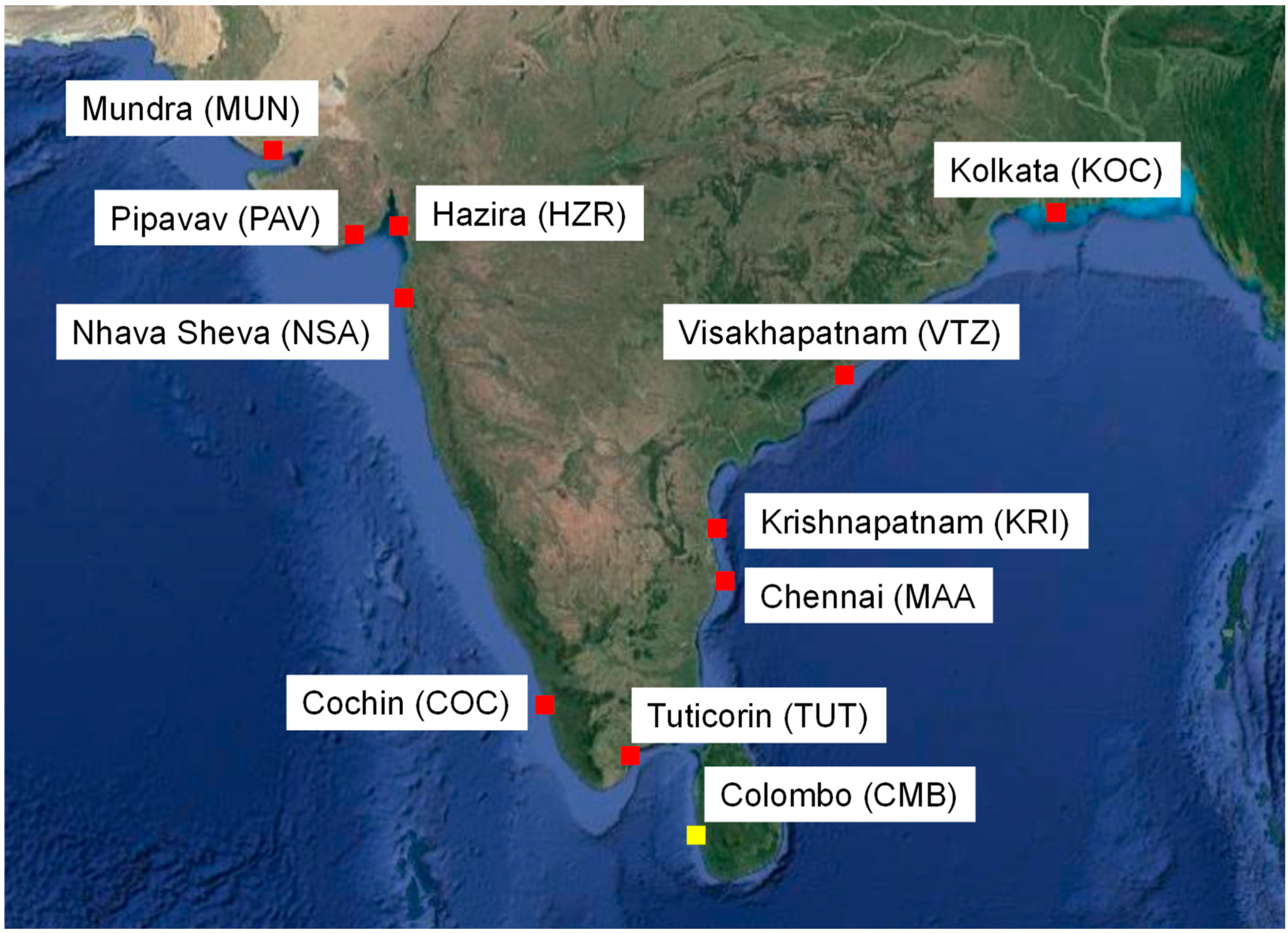 JMSE | Free Full-Text | Vessel Deployment and De-Hubbing in Maritime  Networks: A Case Study on Colombo Port and Its Feeder Market