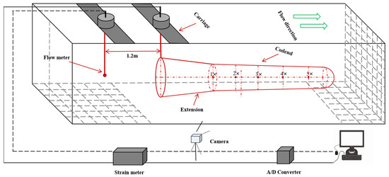 A) Trawl net configurations used in the experimental fishing