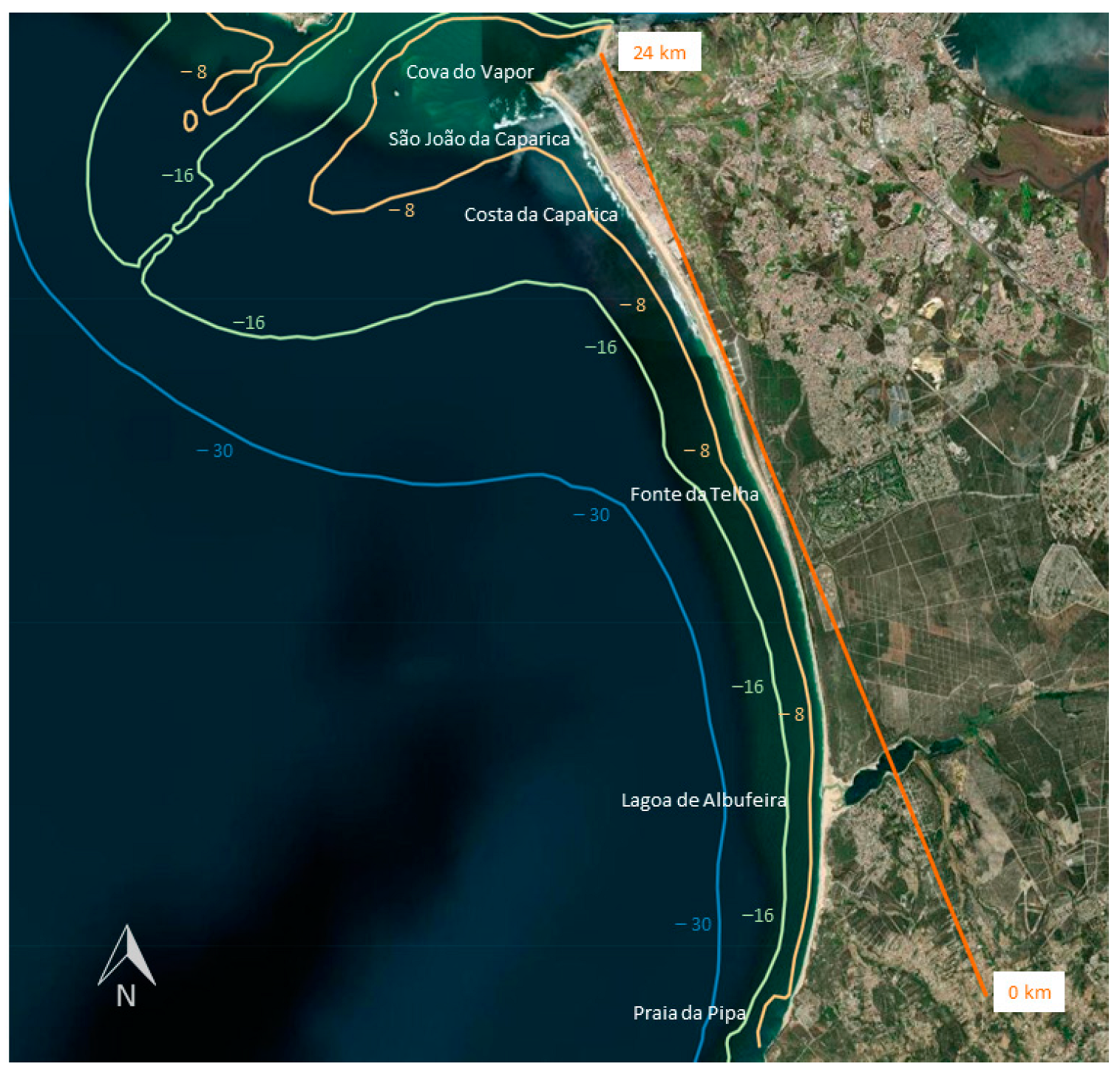 JMSE | Free Full-Text | Evaluation of Coastal Protection Strategies at Costa  da Caparica (Portugal): Nourishments and Structural Interventions