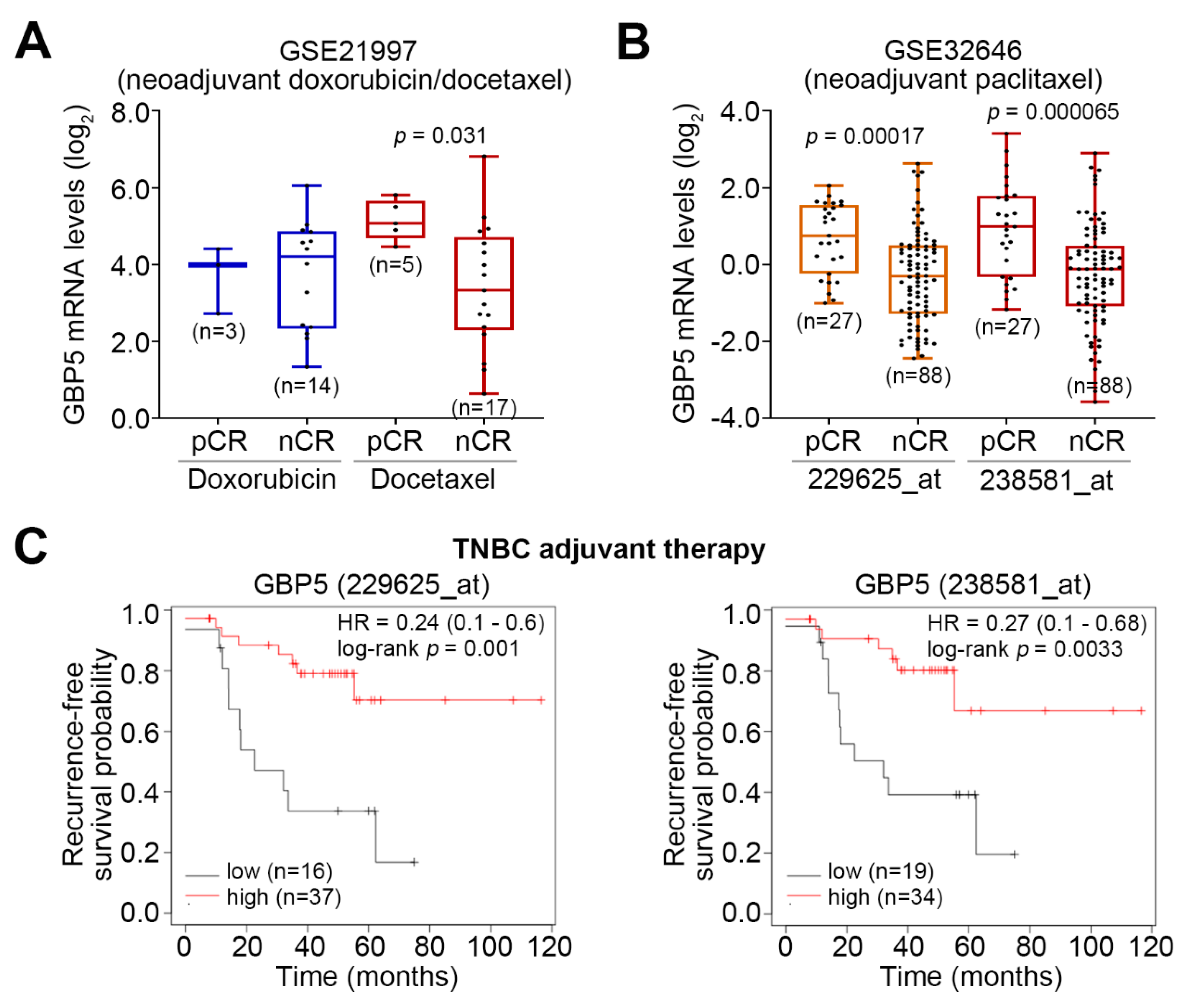 Jpm Free Full Text Gbp5 Serves As A Potential Marker To Predict A Favorable Response In Triple Negative Breast Cancer Patients Receiving A Taxane Based Chemotherapy Html