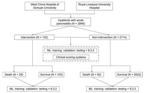 JPM | Free Full-Text | Predicting the Need for Therapeutic Intervention and  Mortality in Acute Pancreatitis: A Two-Center International Study Using  Machine Learning