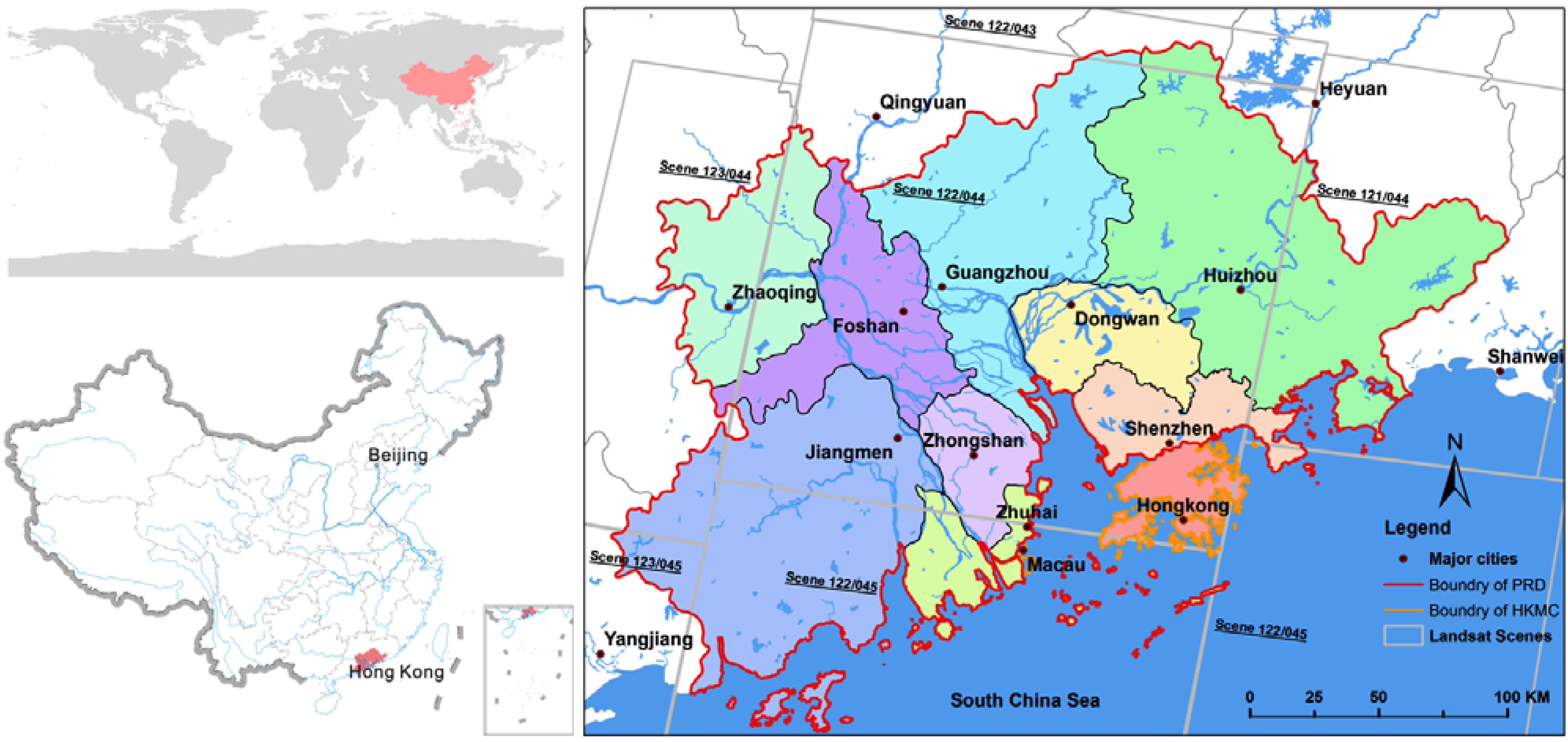 Land | Free Full-Text | The Relationship between Urban Sprawl and Farmland  Displacement in the Pearl River Delta, China