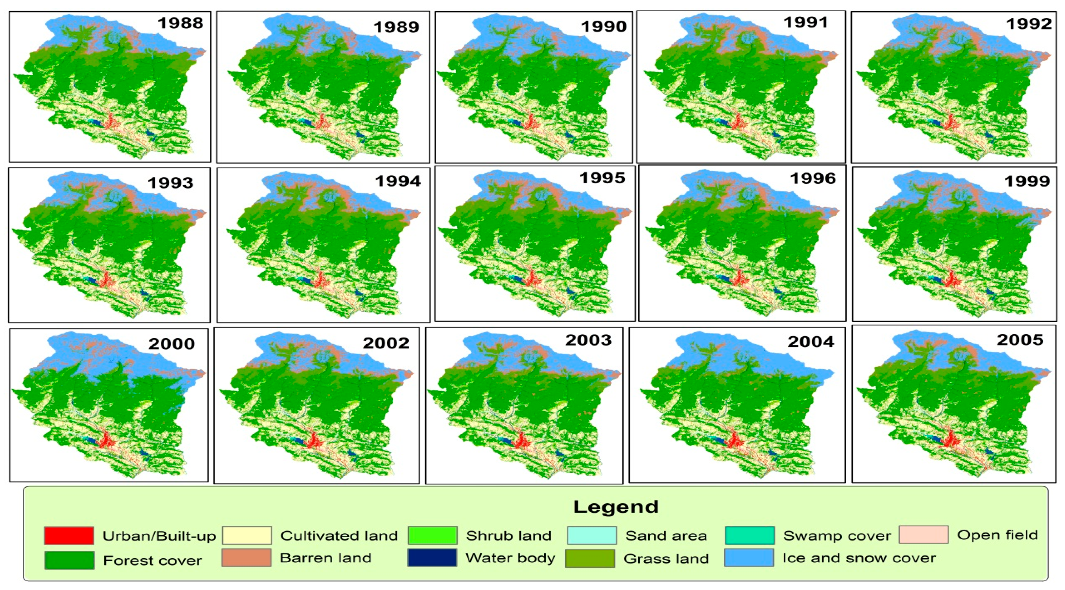 Land | Free Full-Text | Quantifying the Spatiotemporal Pattern of Urban  Expansion and Hazard and Risk Area Identification in the Kaski District of  Nepal | HTML