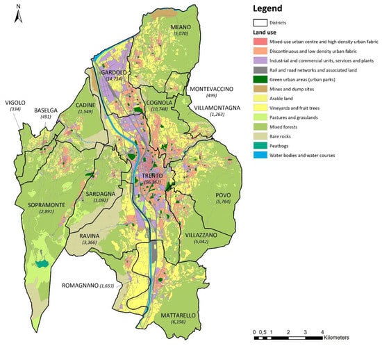 Land | Free Full-Text | Assessing Nature-Based Recreation to Support Urban  Green Infrastructure Planning in Trento (Italy) | HTML