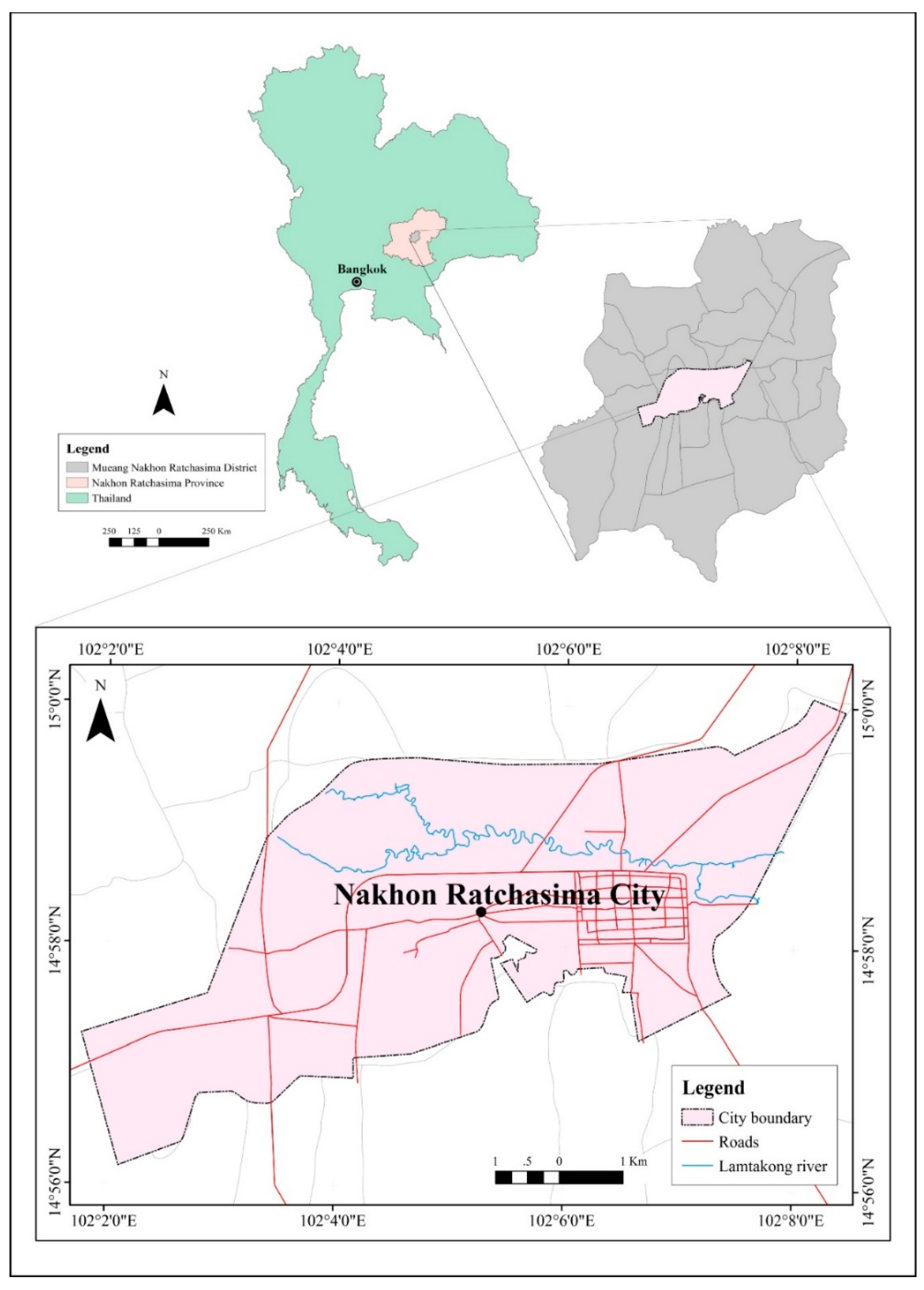 Land Free Full Text Predicting Urban Expansion And Urban Land Use Changes In Nakhon Ratchasima City Using A Ca Markov Model Under Two Different Scenarios