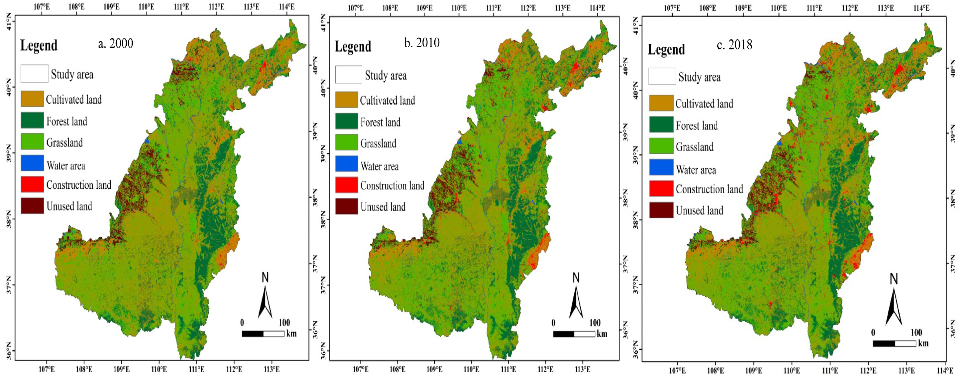 Land | Free Full-Text | Response of Land Use Change to the Grain for Green  Program and Its Driving Forces in the Loess Hilly-Gully Region