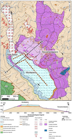 Land Free Full Text Relationships Between Morphostructural Geological Framework And Landslide Types Historical Landslides In The Hilly Piedmont Area Of Abruzzo Region Central Italy Html