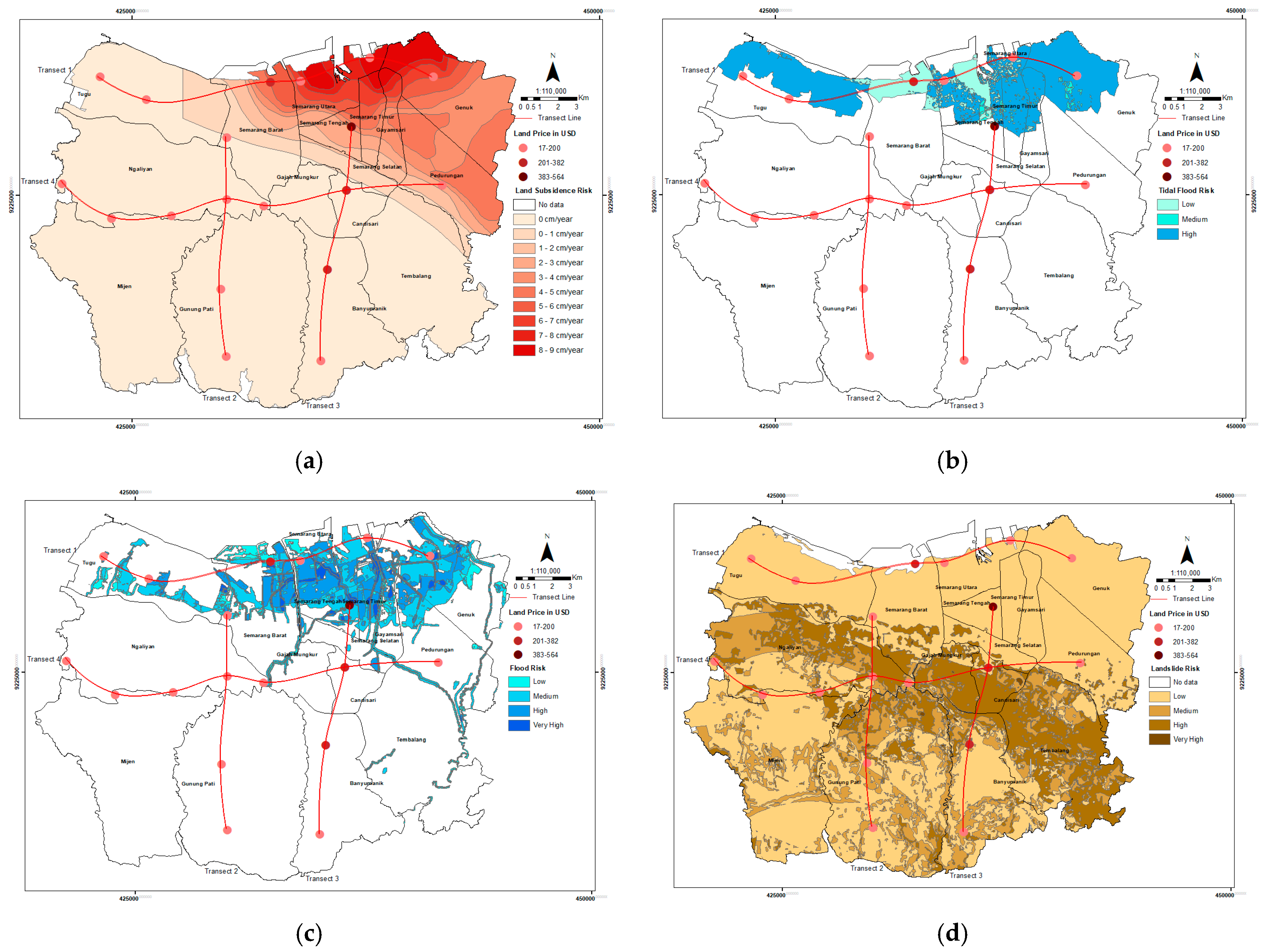 Land Free Full Text Land Value In A Disaster Prone Urbanized Coastal Area A Case Study From Semarang City Indonesia Html