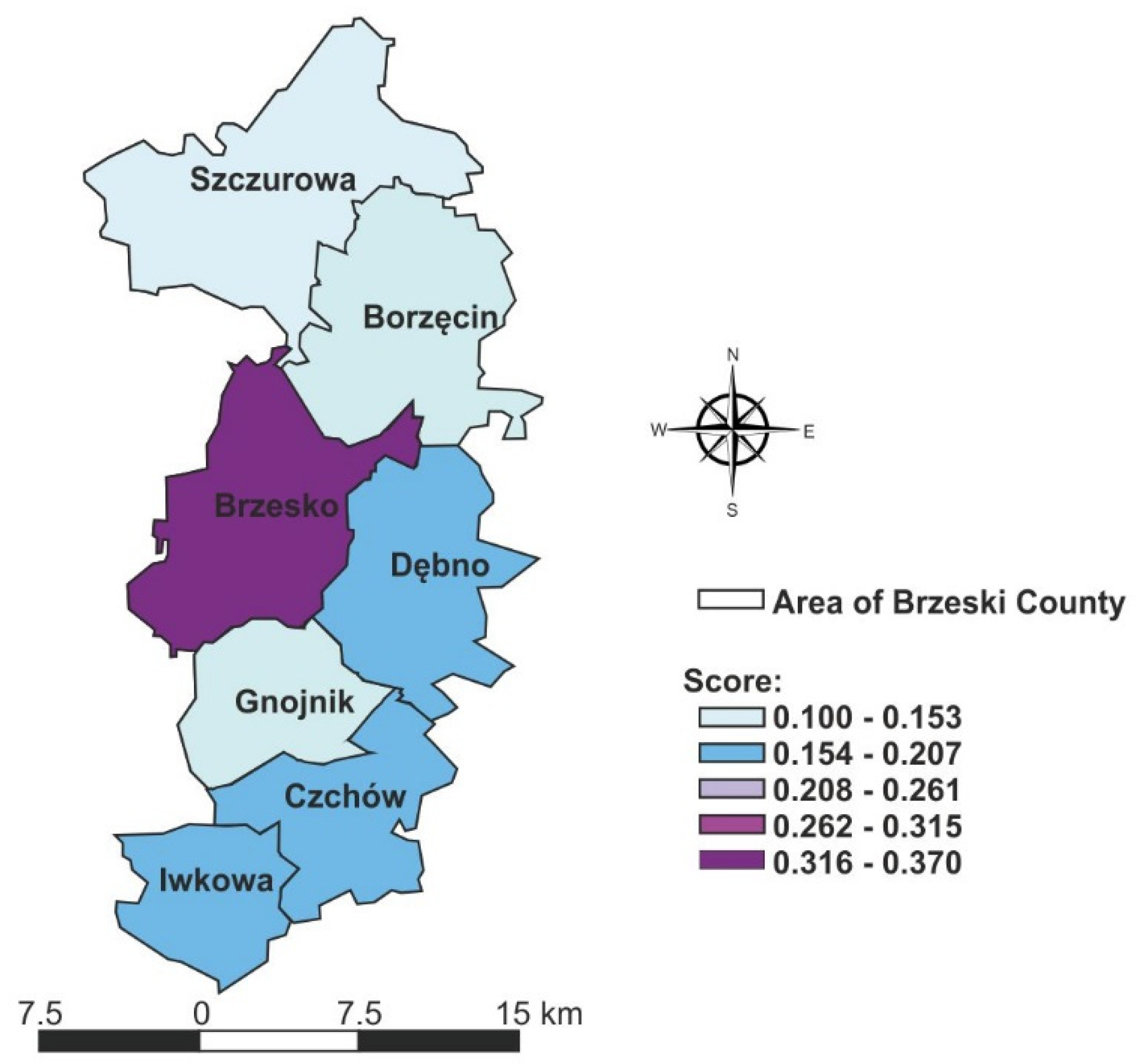 Land | Free Full-Text | Evaluating Local Attractiveness for Tourism and  Recreation&mdash;A Case Study of the Communes in Brzeski County, Poland