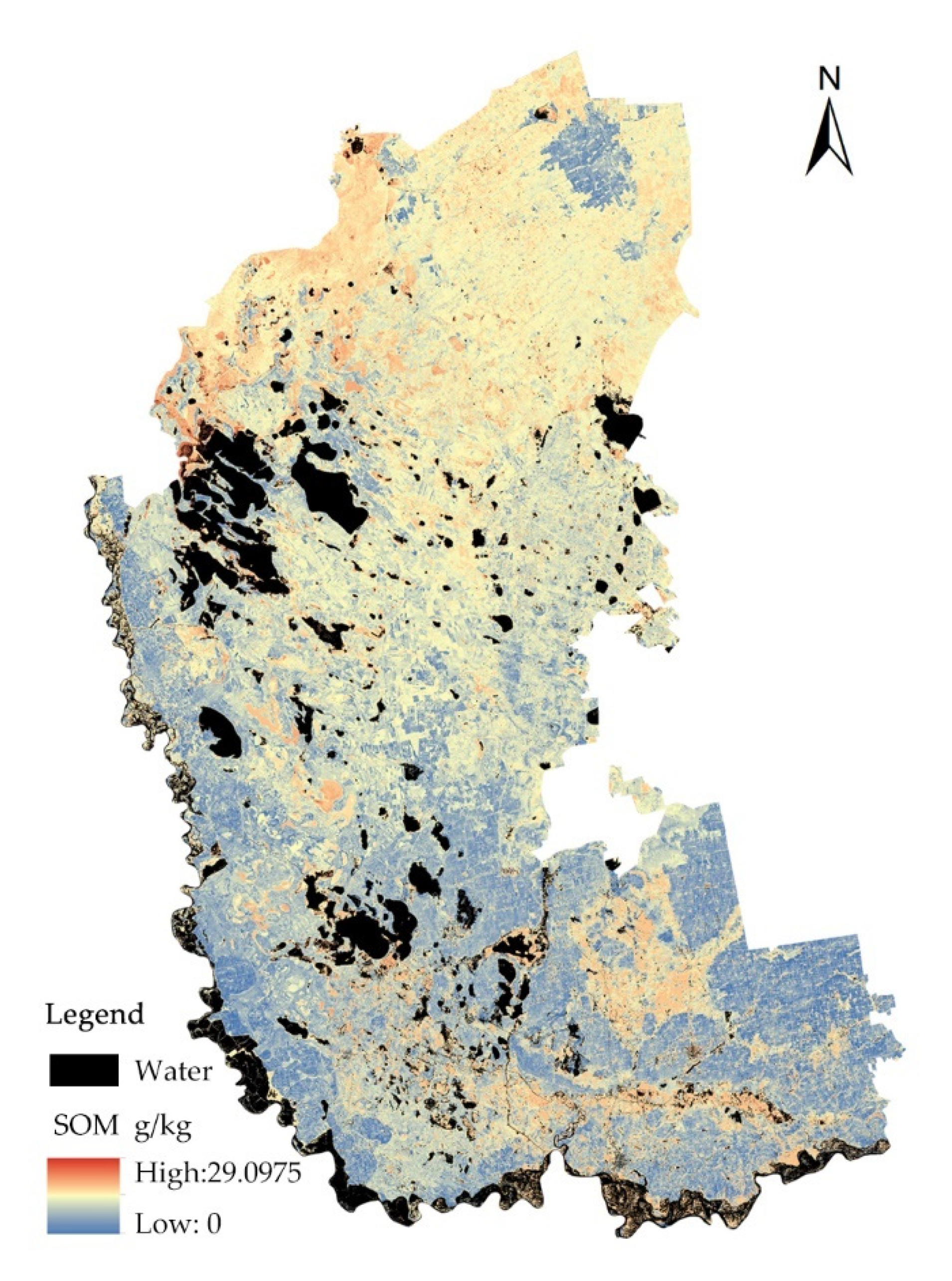 Land | Free Full-Text | Inversion Estimation of Soil Organic Matter in  Songnen Plain Based on Multispectral Analysis