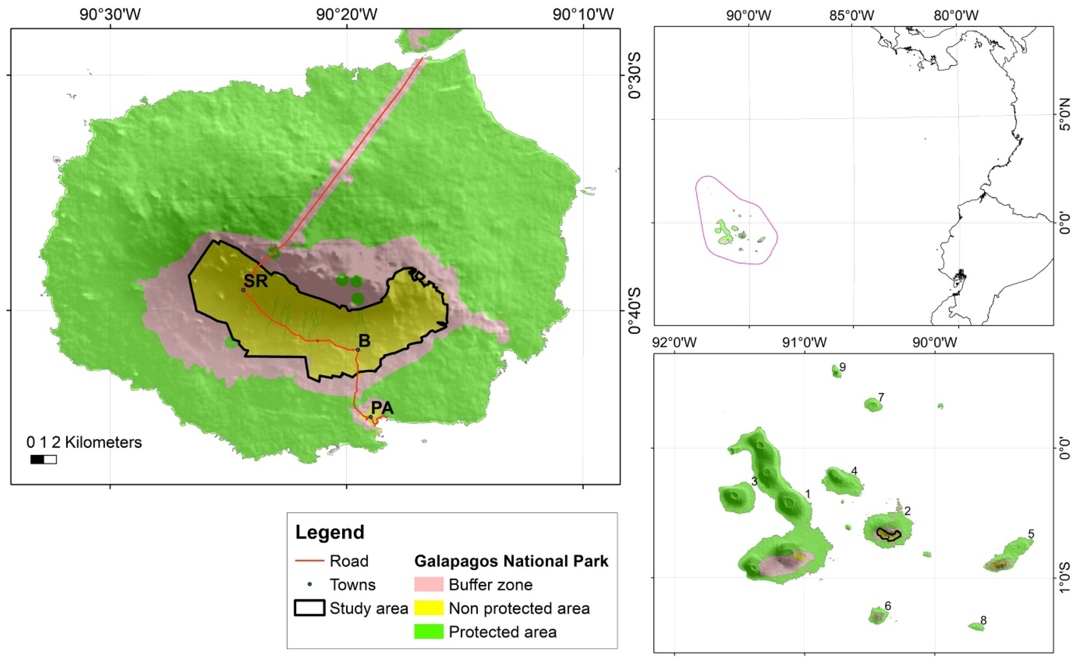 Land | Free Full-Text | History of Land Cover Change on Santa Cruz Island,  Galapagos | HTML