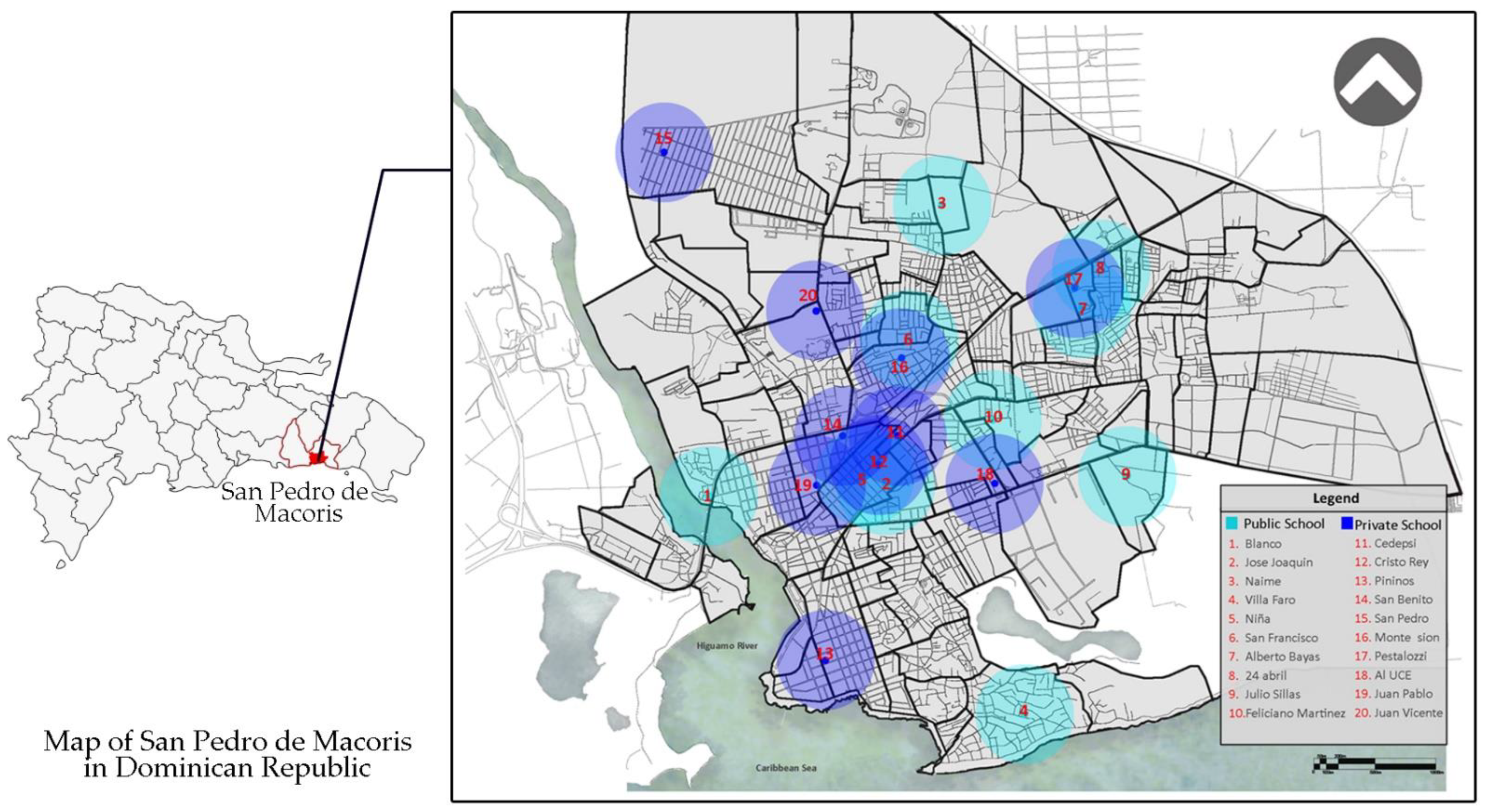 Land | Free Full-Text | The Built Environment and Children&rsquo;s Active  Commuting to School: A Case Study of San Pedro De Macoris, the Dominican  Republic
