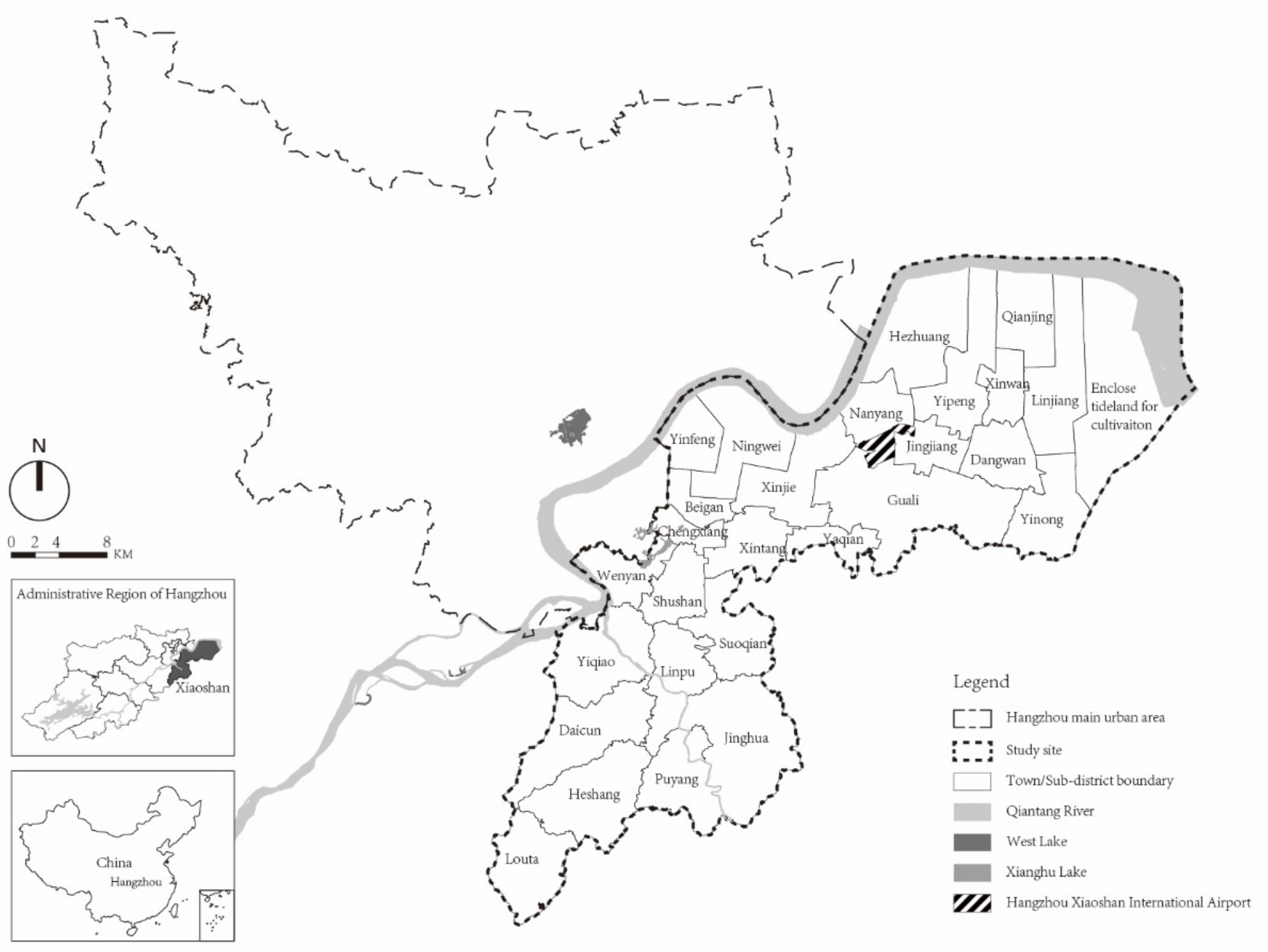 Land Free Full Text Urban Land Expansion Dynamics And Drivers In   Land 11 01495 G001 