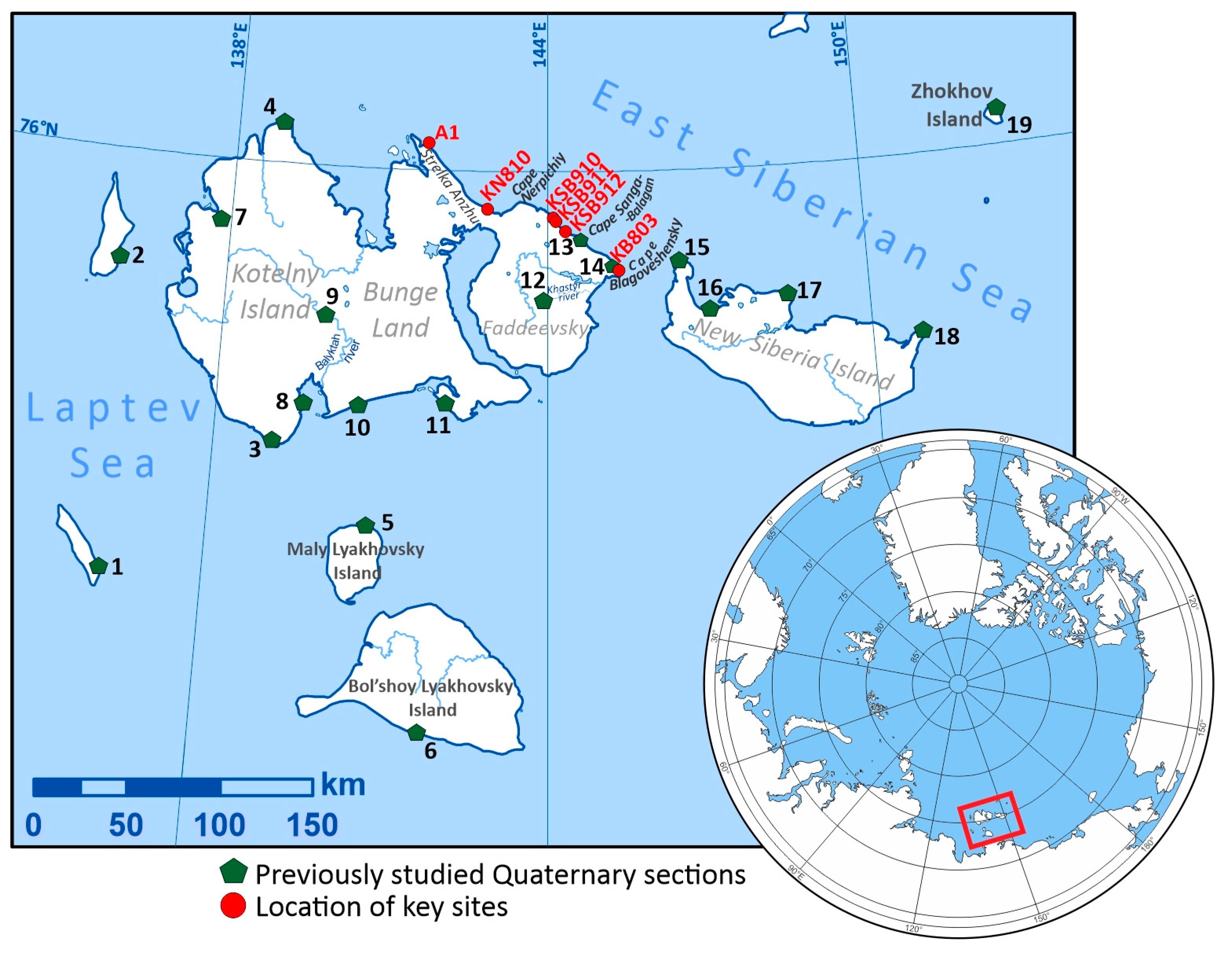 new siberian islands map