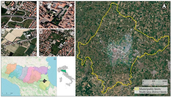 Land | Free Full-Text | Characterization and Mapping of Public and Private  Green Areas in the Municipality of Forl&igrave; (NE Italy) Using  High-Resolution Images