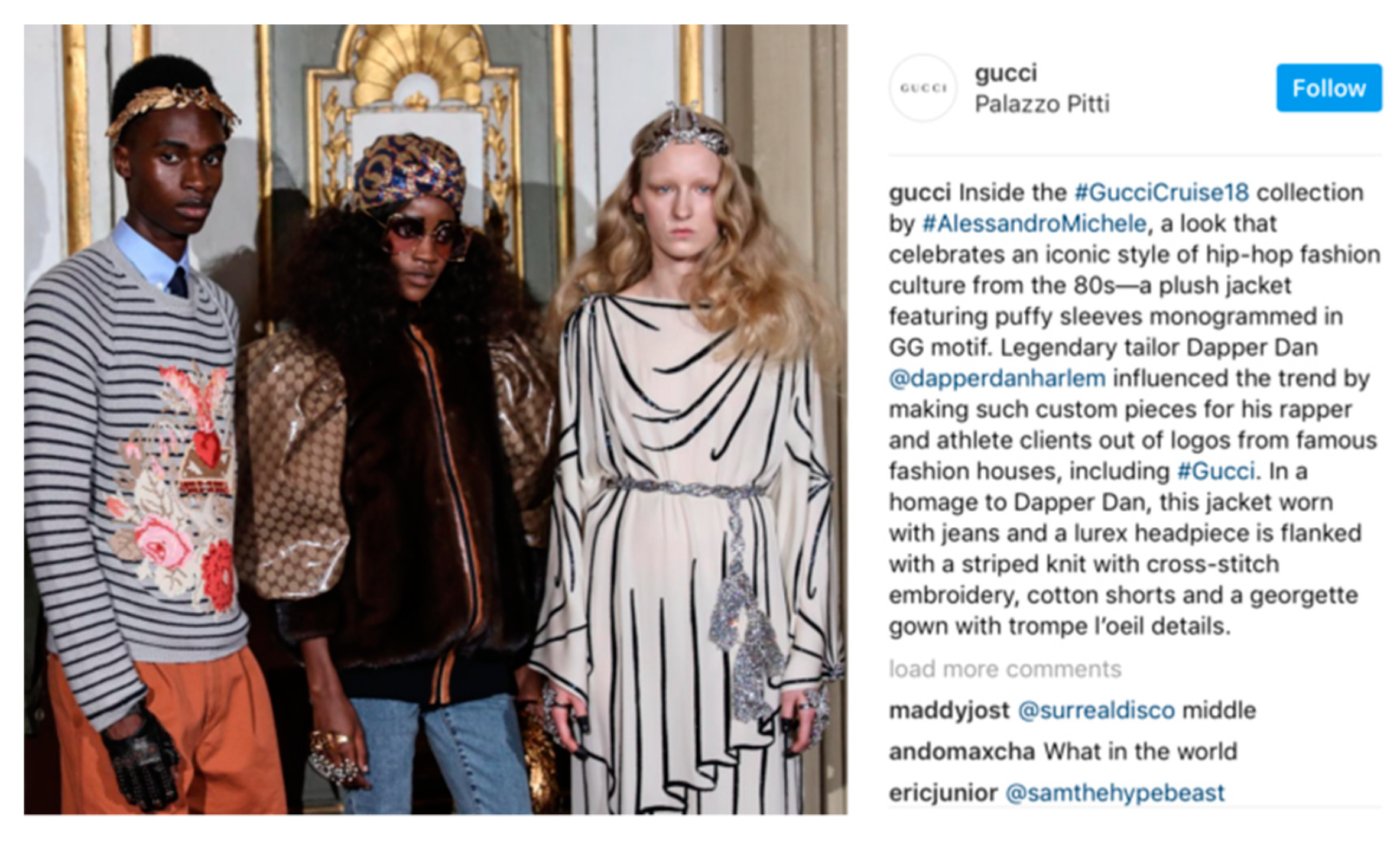 Gucci Addresses Dapper Dan Cruise 2018 Controversy