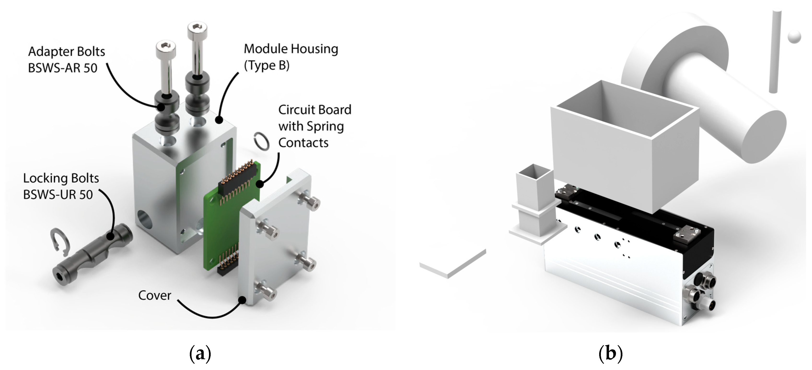 Design of the gripper. (a) Configurations of the gripper. (b) The