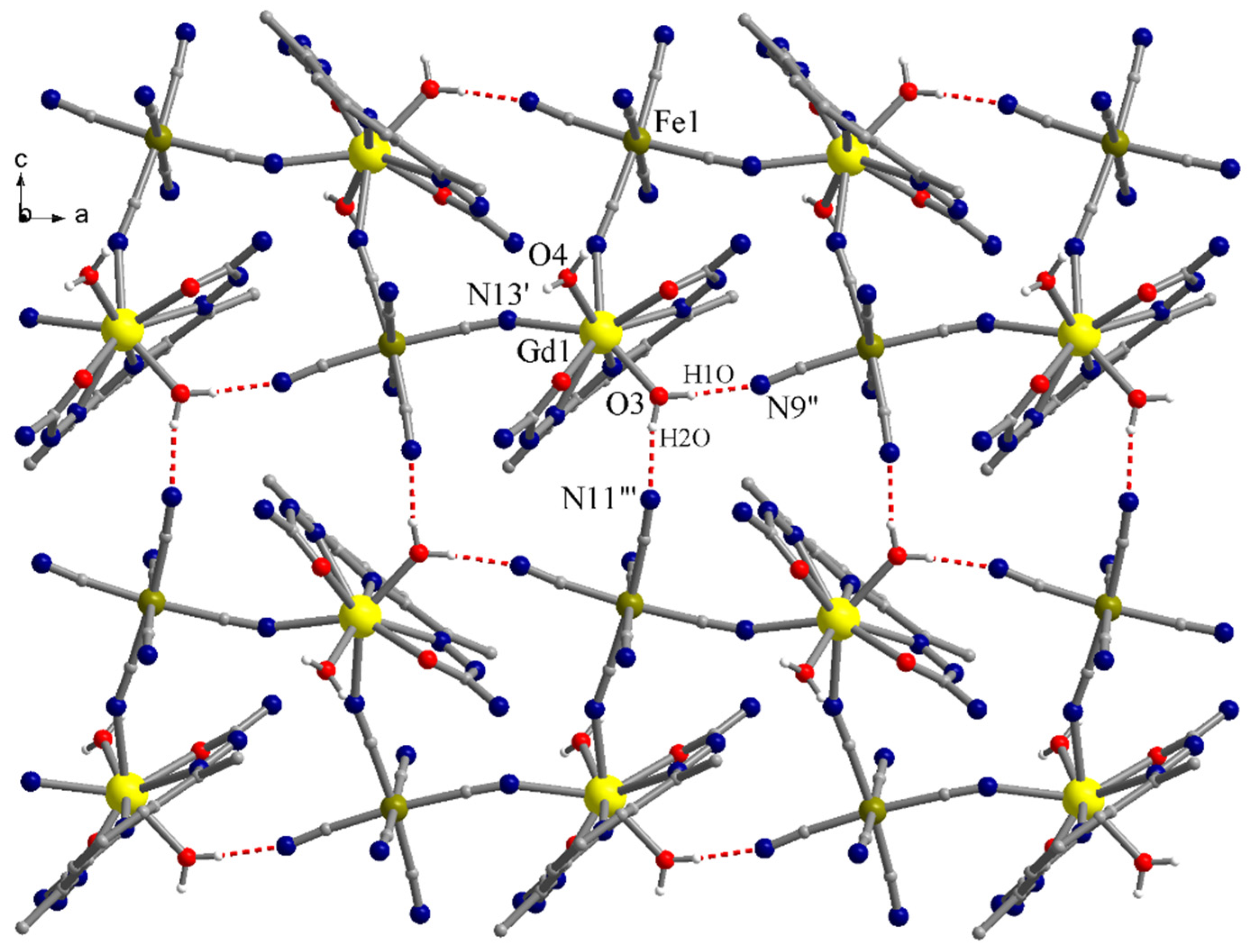 Magnetochemistry Free Full Text New Cyanido Bridged Heterometallic 3d 4f 1d Coordination