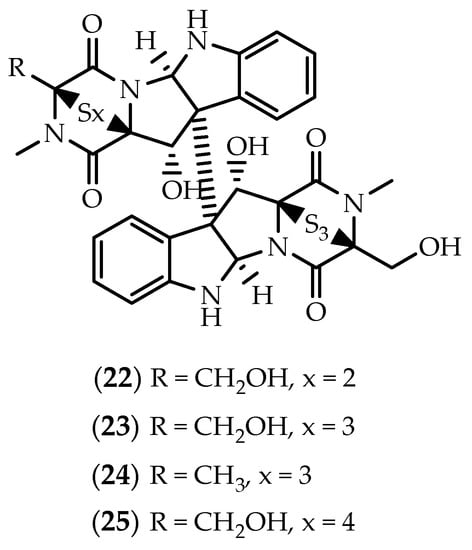 Marine Drugs Free Full Text Double The Chemistry Double The Fun Structural Diversity And Biological Activity Of Marine Derived Diketopiperazine Dimers Html