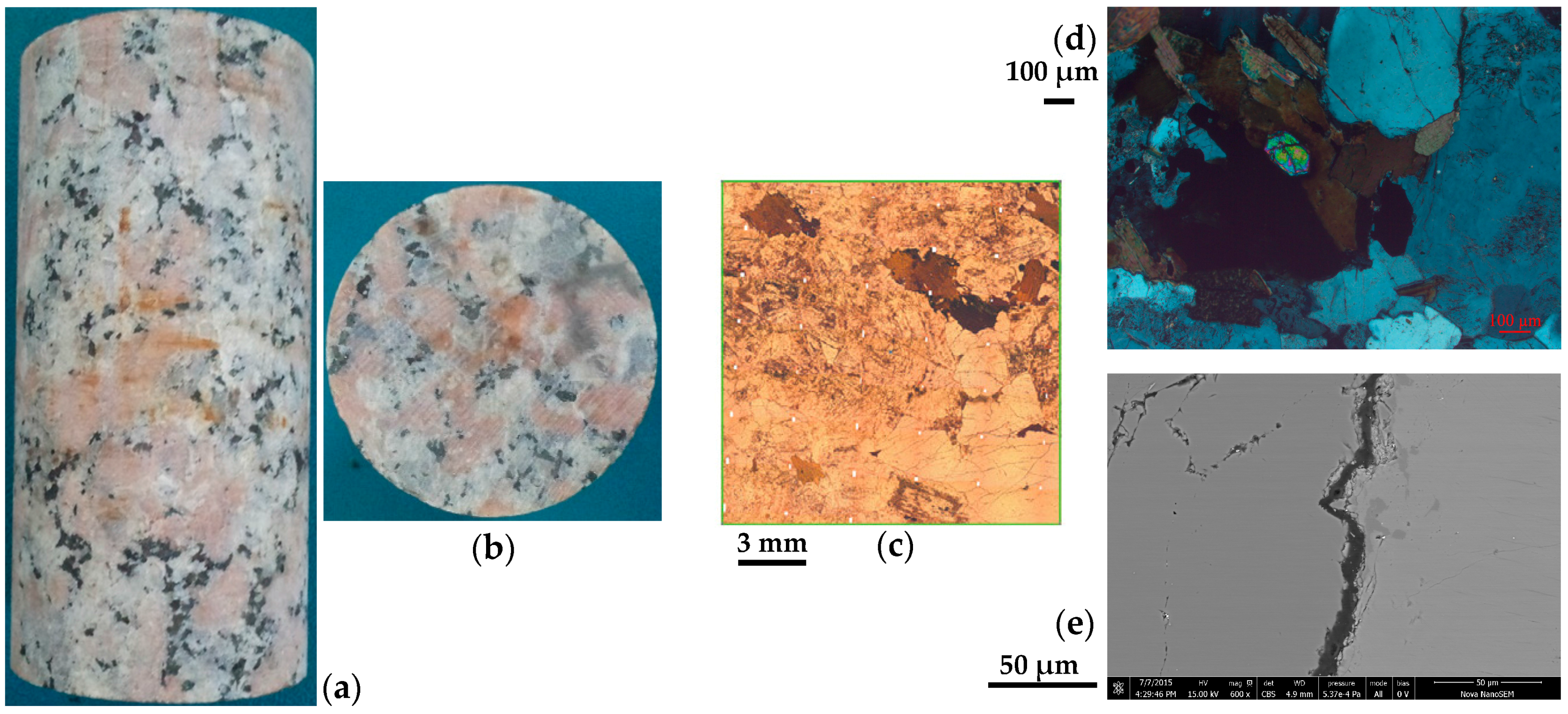 Effect of pre-existing cracks on thermal cracking of granitic rocks under  confinement