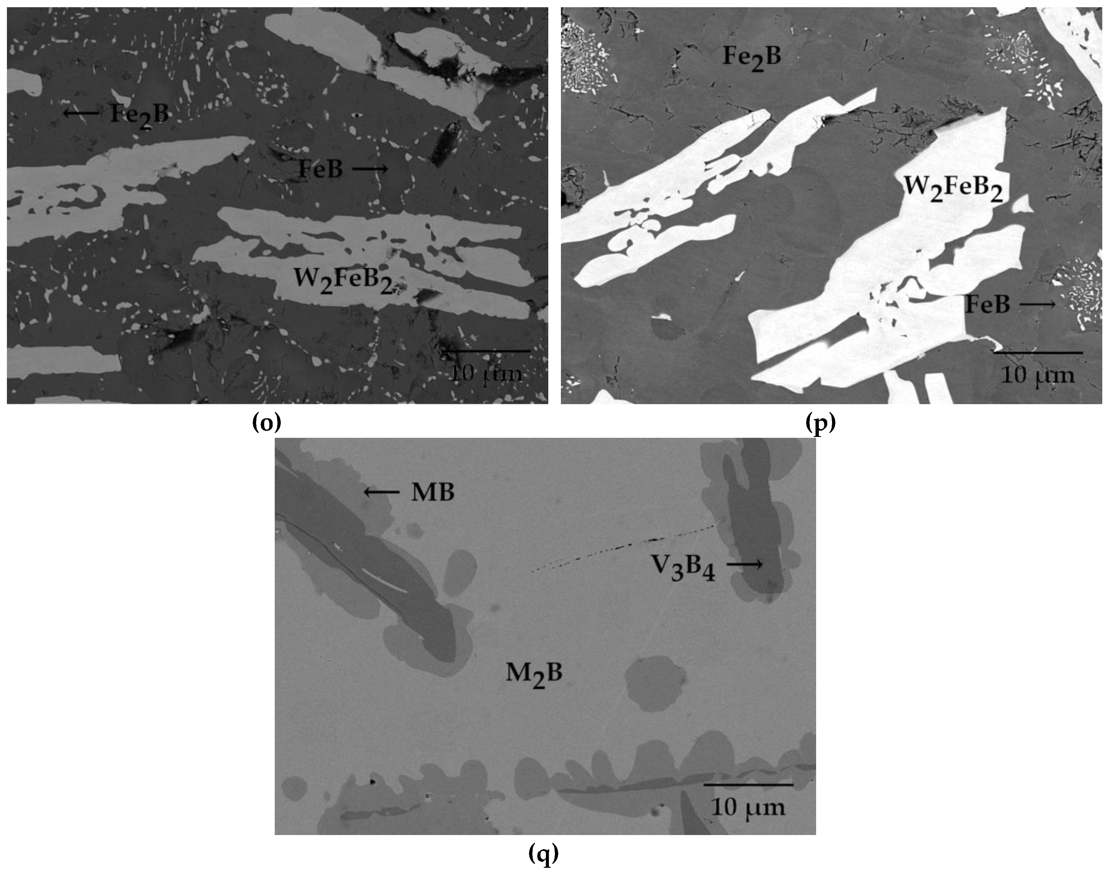 Materials Free Full Text The Influence Of The Third Element On Nano Mechanical Properties Of Iron Borides Feb And Fe2b Formed In Fe B X X C Cr Mn V W Mn
