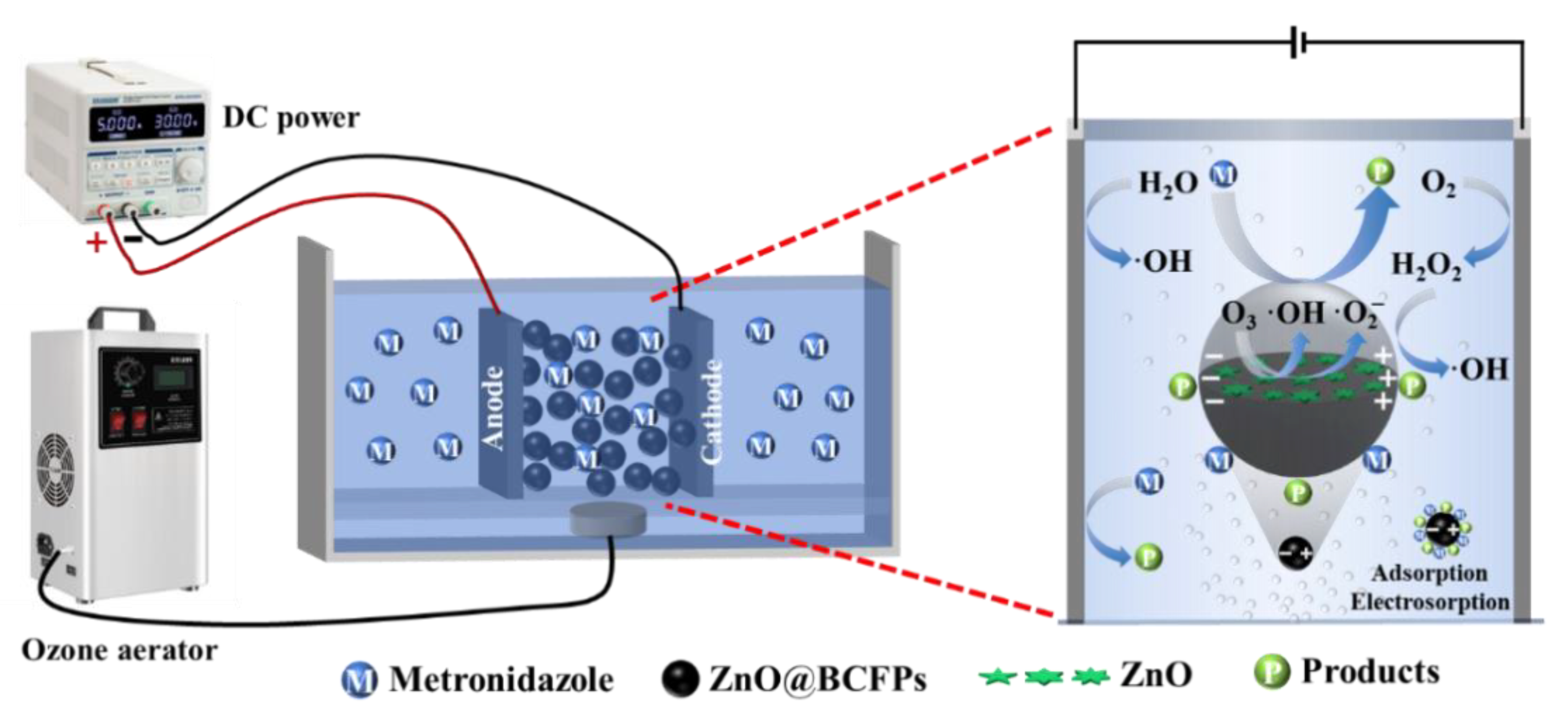 Materials | Free Full-Text | Fluidized ZnO@BCFPs Particle Electrodes for  Efficient Degradation and Detoxification of Metronidazole in 3D  Electro-Peroxone Process