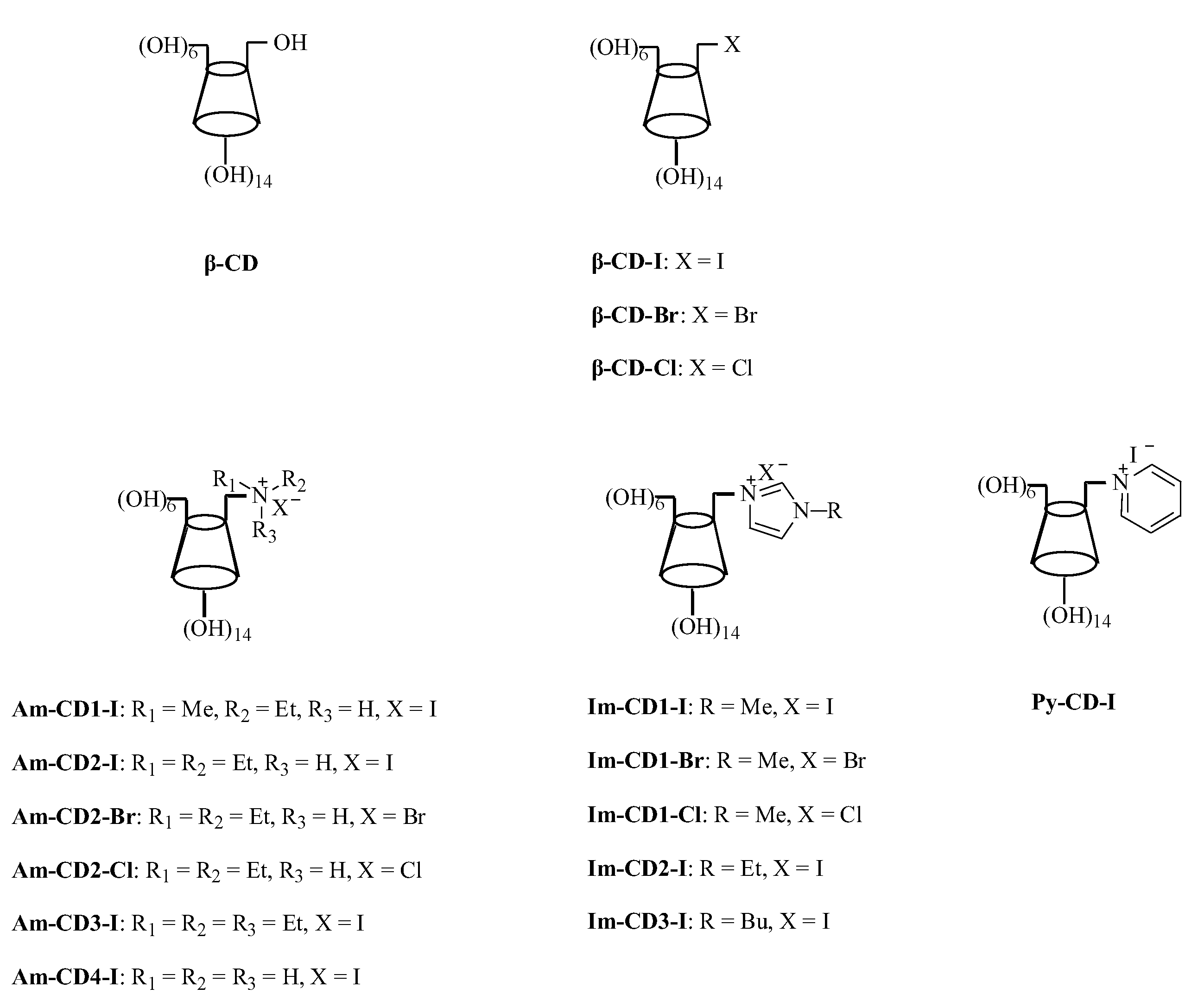 Materials | Free Full-Text | Functionalized β-Cyclodextrins