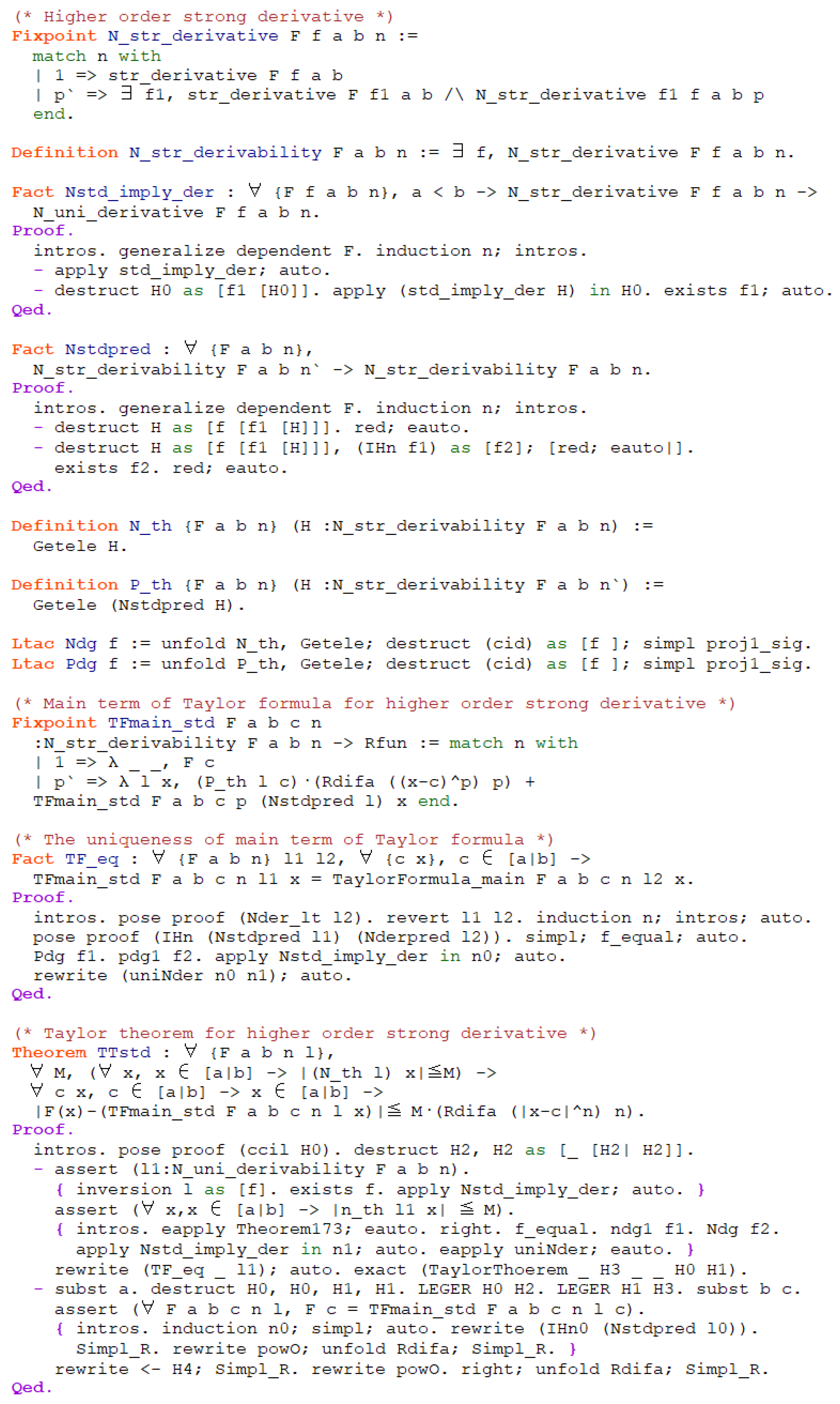 Mathematics Free Full Text Formalizing Calculus Without Limit Theory In Coq Html