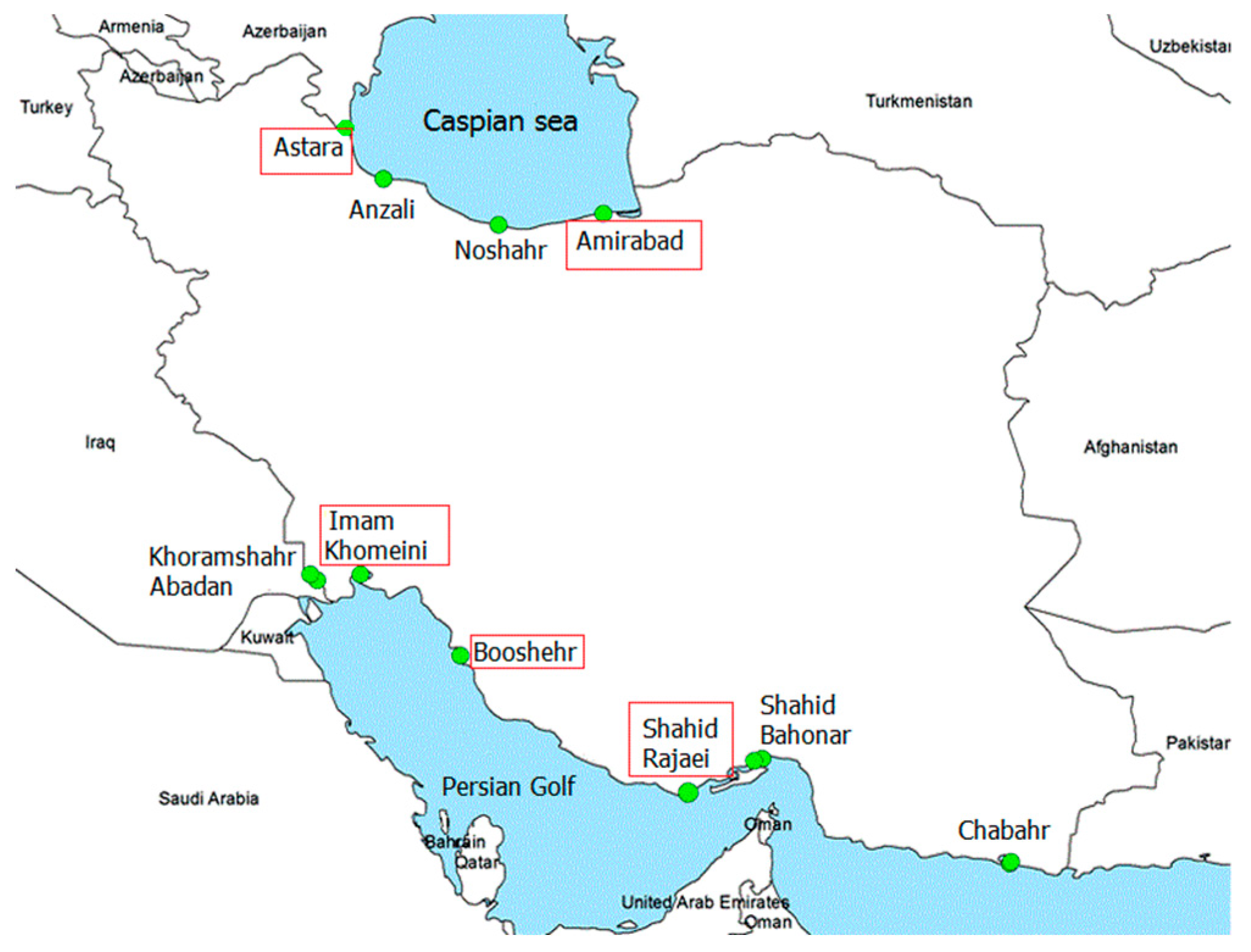 Mathematics | Free Full-Text | Sustainability Ranking of the Iranian Major  Ports by Using MCDM Methods