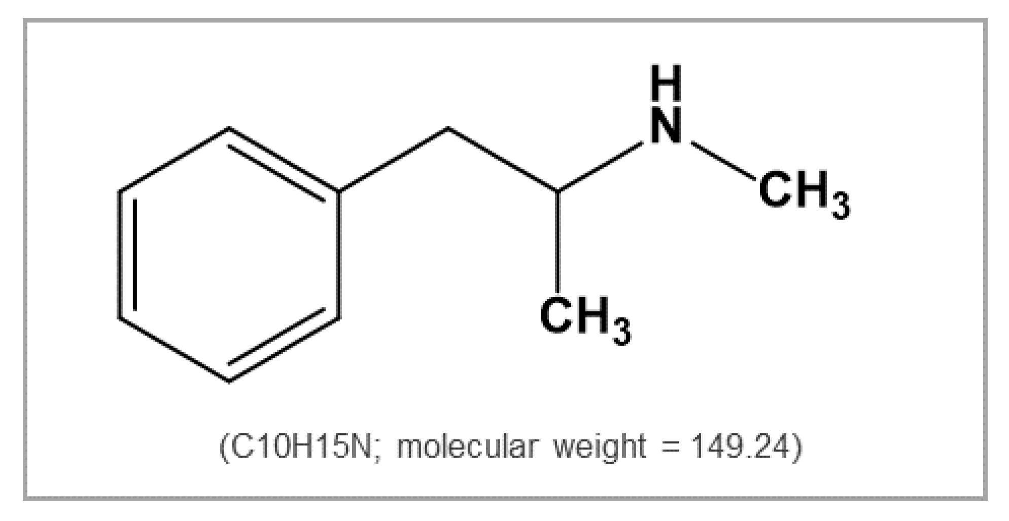 methamphetamine structure