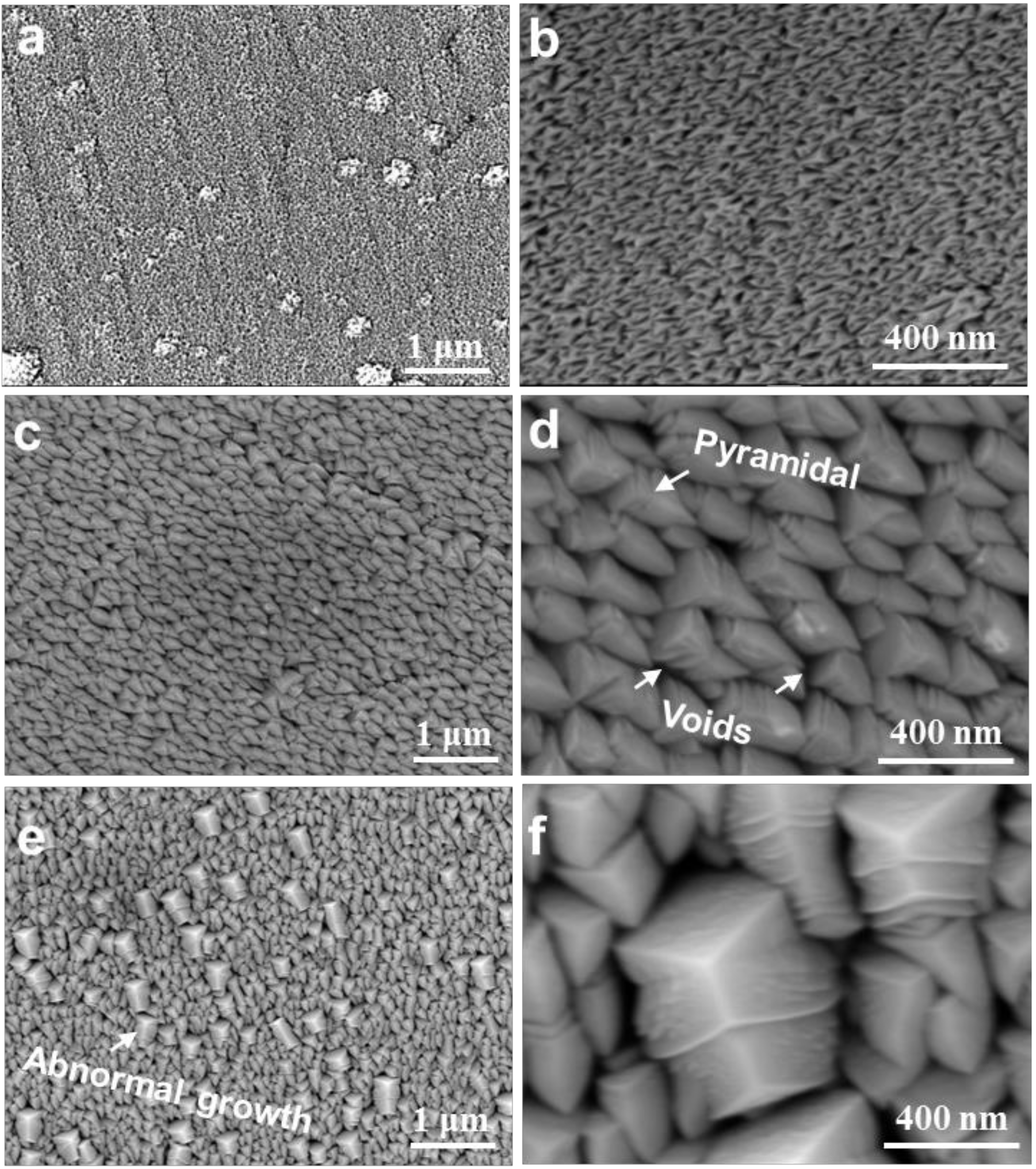 Surface microstructure of magnets: a, b blank magnets(700 °C); c, d Pr