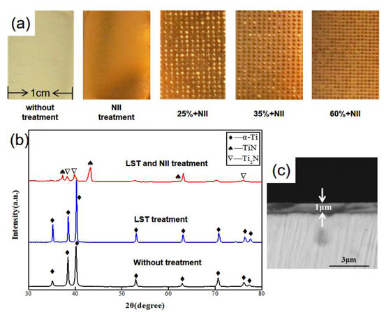 Metals Free Full Text Corrosion Wear Performance Of Pure Titanium Laser Texturing Surface By Nitrogen Ion Implantation Html