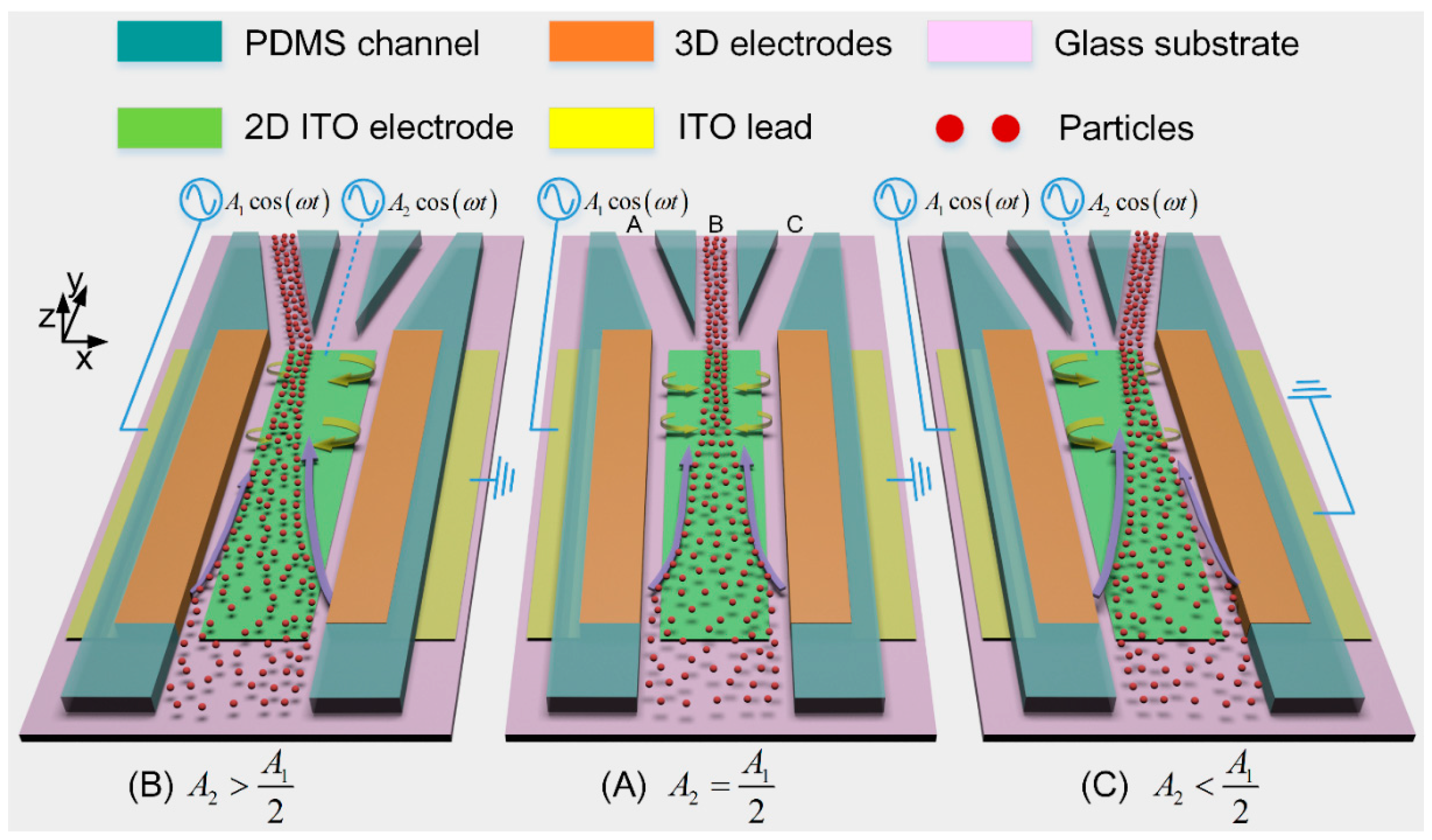 Micromachines | Free Full-Text | An Experimental Study of 3D  Electrode-Facilitated Particle Traffic Flow-Focusing Driven by  Induced-Charge Electroosmosis | HTML