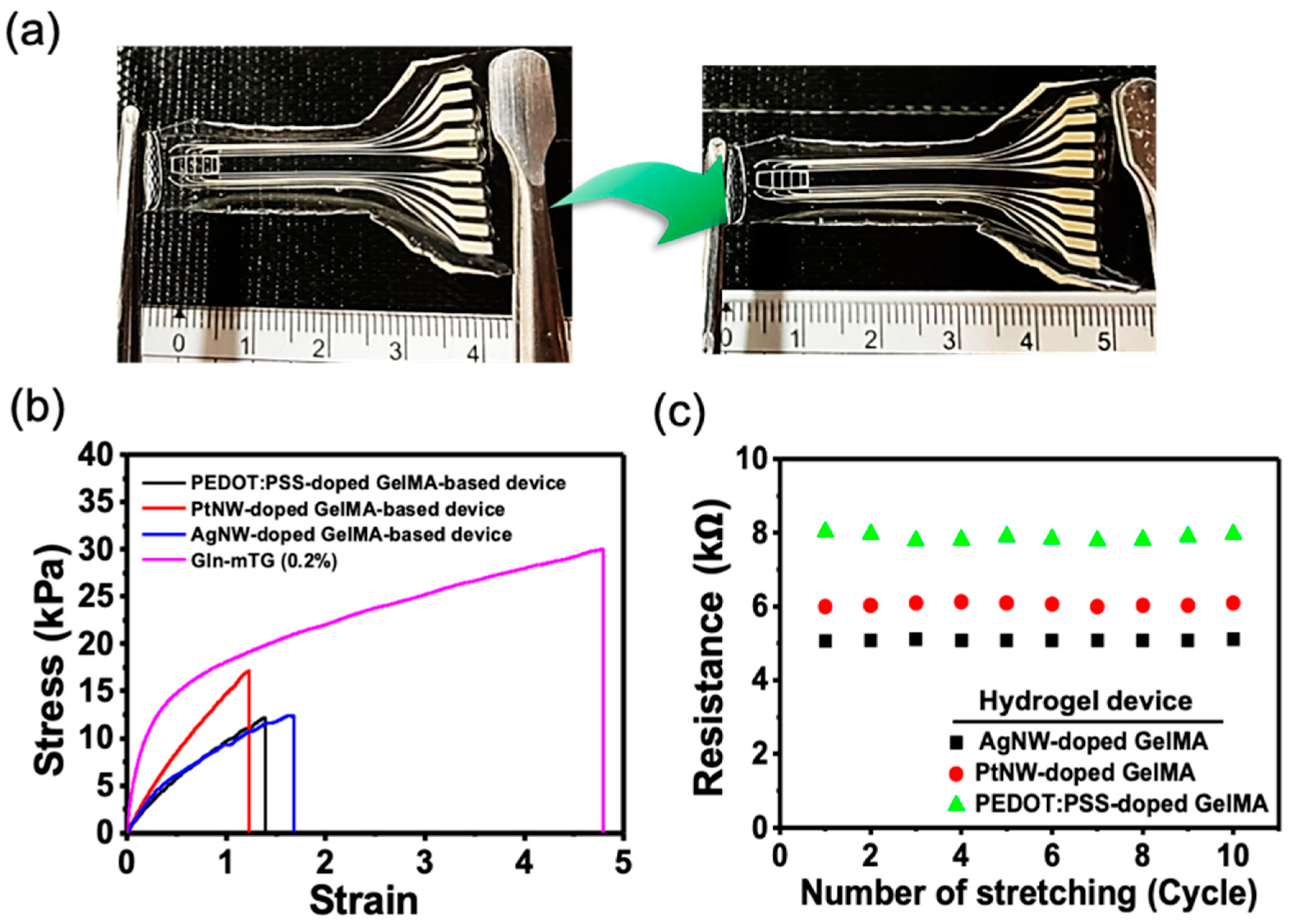 Printed microelectrode arrays on soft materials: from PDMS to hydrogels