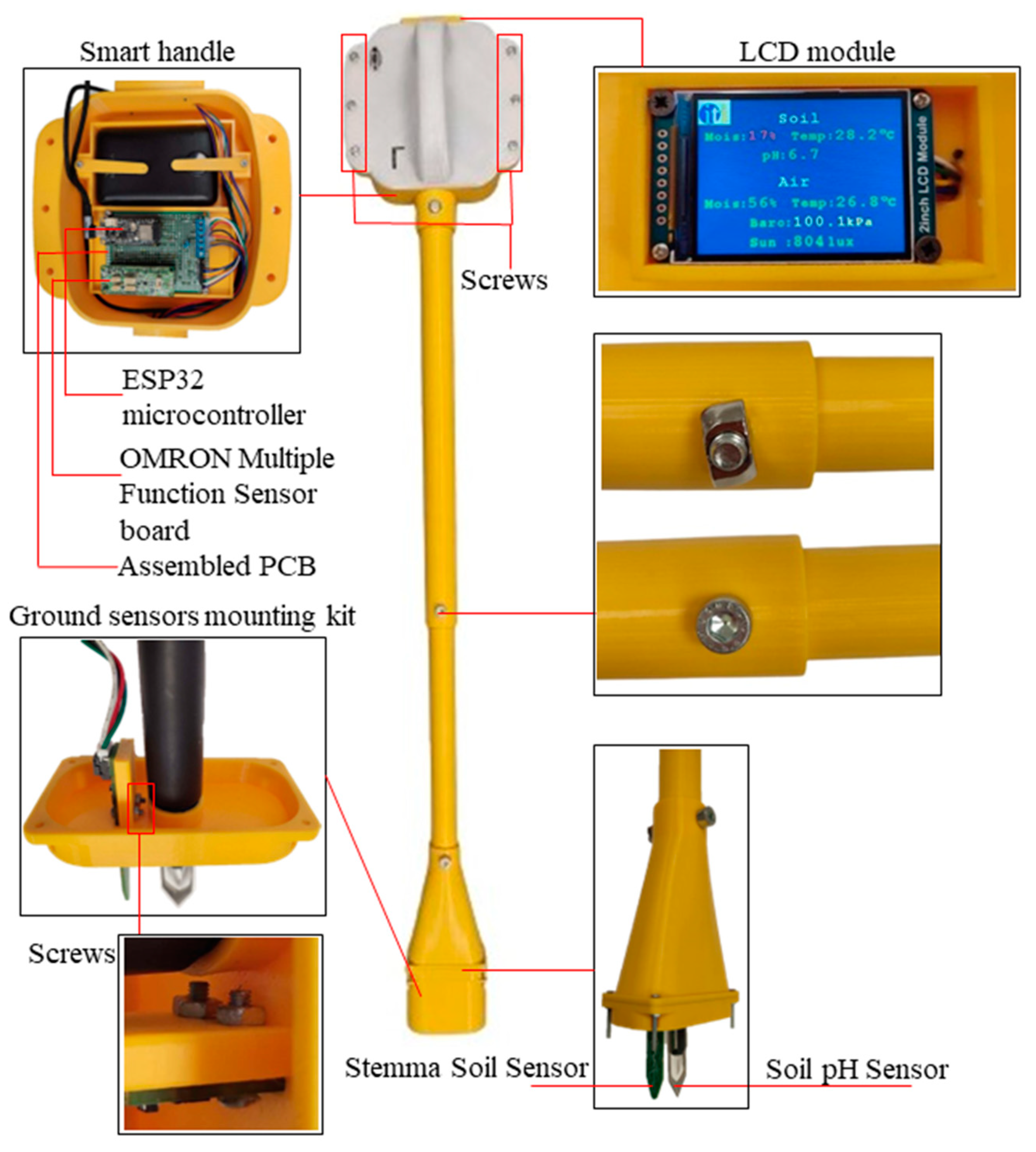 LCD Clock Module with External Connection of Keys & Power - VOSCA